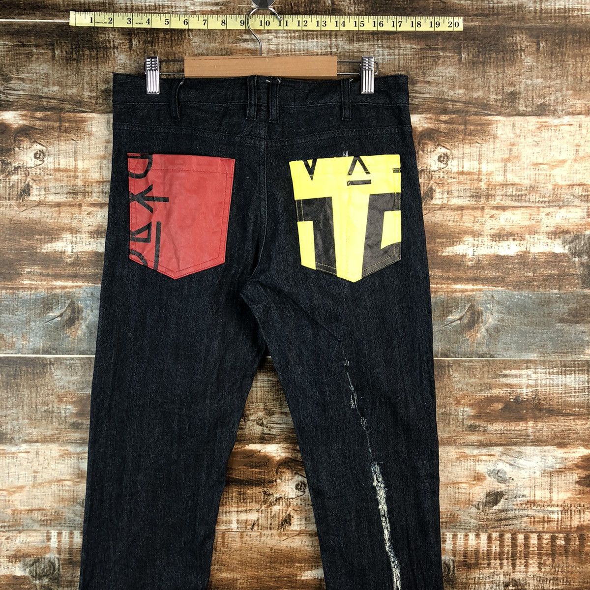 Andrea Pompilio Onitsuka Tiger x Andrea Pompilio Distressed Denim Pant #2446 Size US 29 - 4 Thumbnail