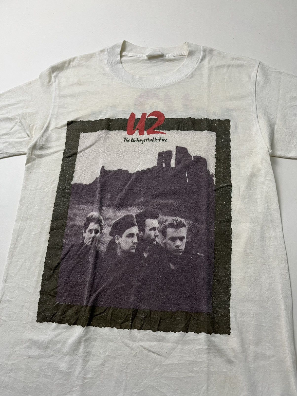 Vintage Vintage U2 Unforgettable Fire Tour 85 Tee Size US L / EU 52-54 / 3 - 2 Thumbnail