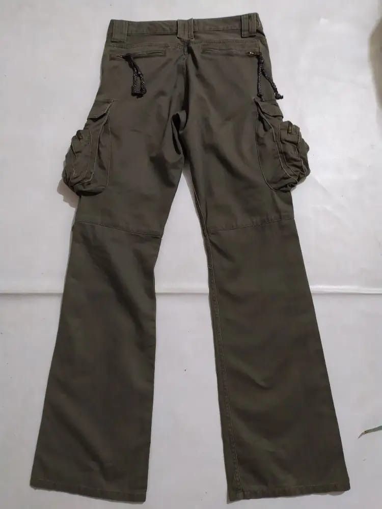 Japanese Brand Root Three Multipocket Cargo Tactical Flared Pant Size US 29 - 14 Thumbnail