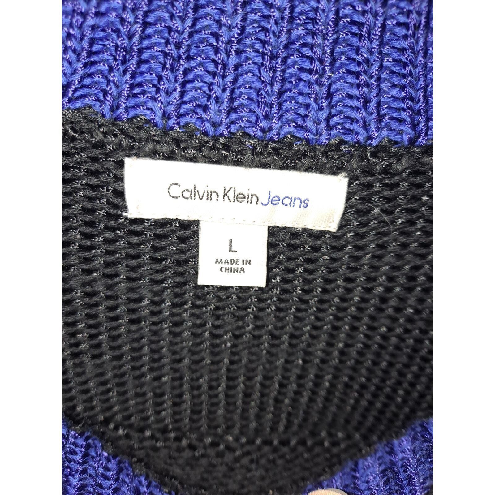 Other Calvin Klein Jeans Heavyweight Black and Blue Sweater Size L Size US L / EU 52-54 / 3 - 5 Thumbnail