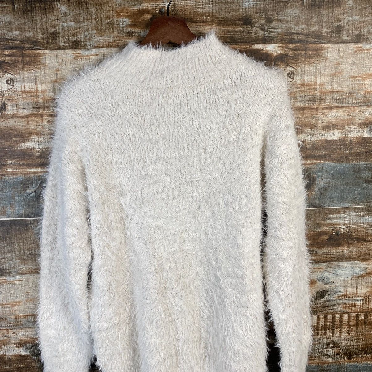 Homespun Knitwear DL GU White Mohair fur shaggy Knitwear #C1099 Size M / US 6-8 / IT 42-44 - 13 Thumbnail