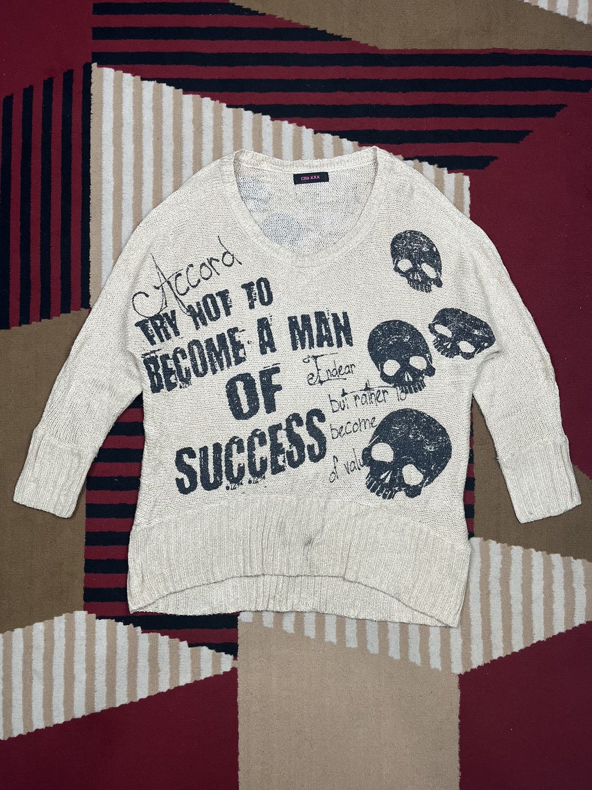 Chu xxx Skull Y2K Knitwear