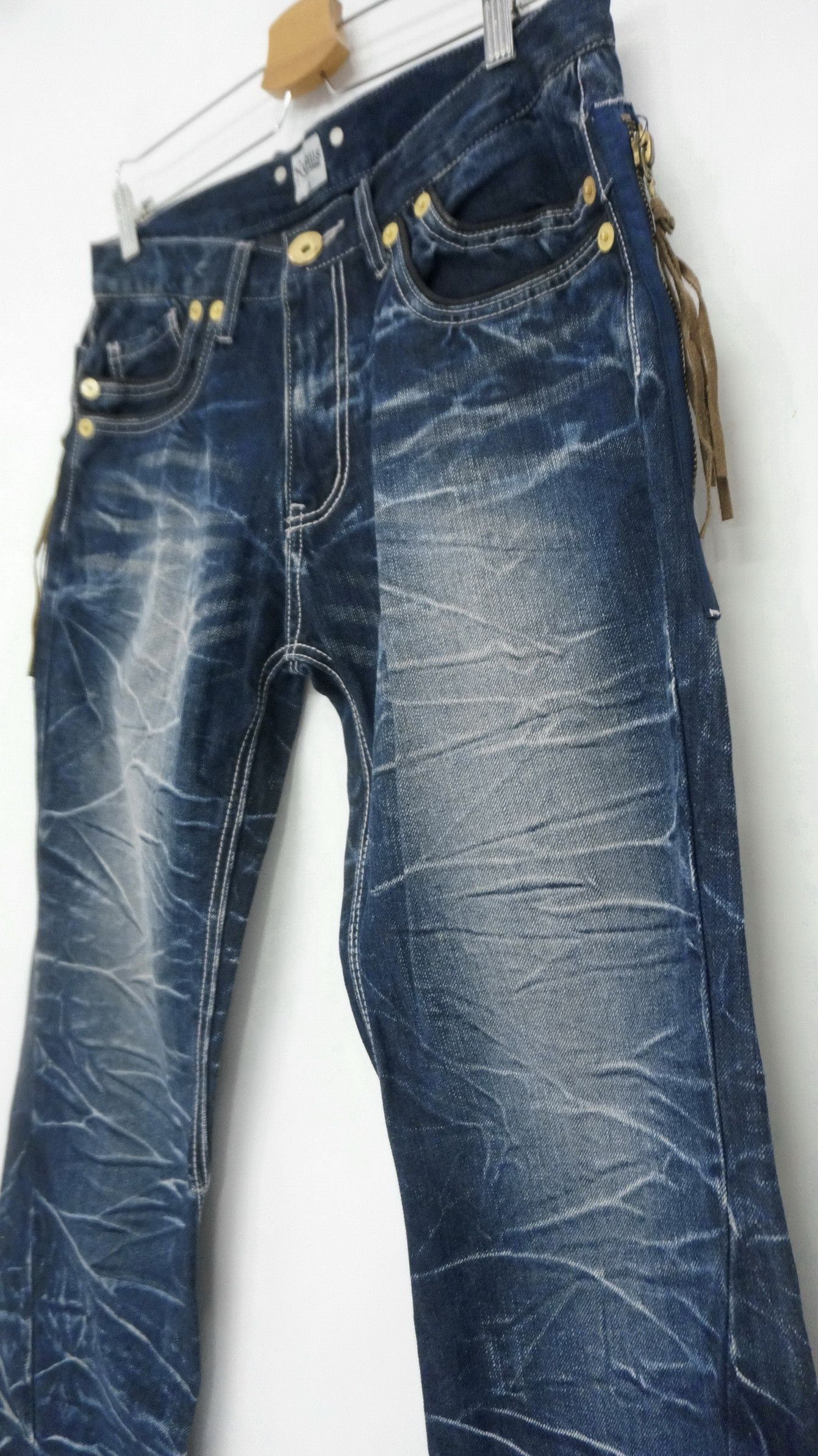 Japanese Brand Sick Rare Nylaus Japan Claw mark Flared Jeans Size US 31 - 3 Thumbnail
