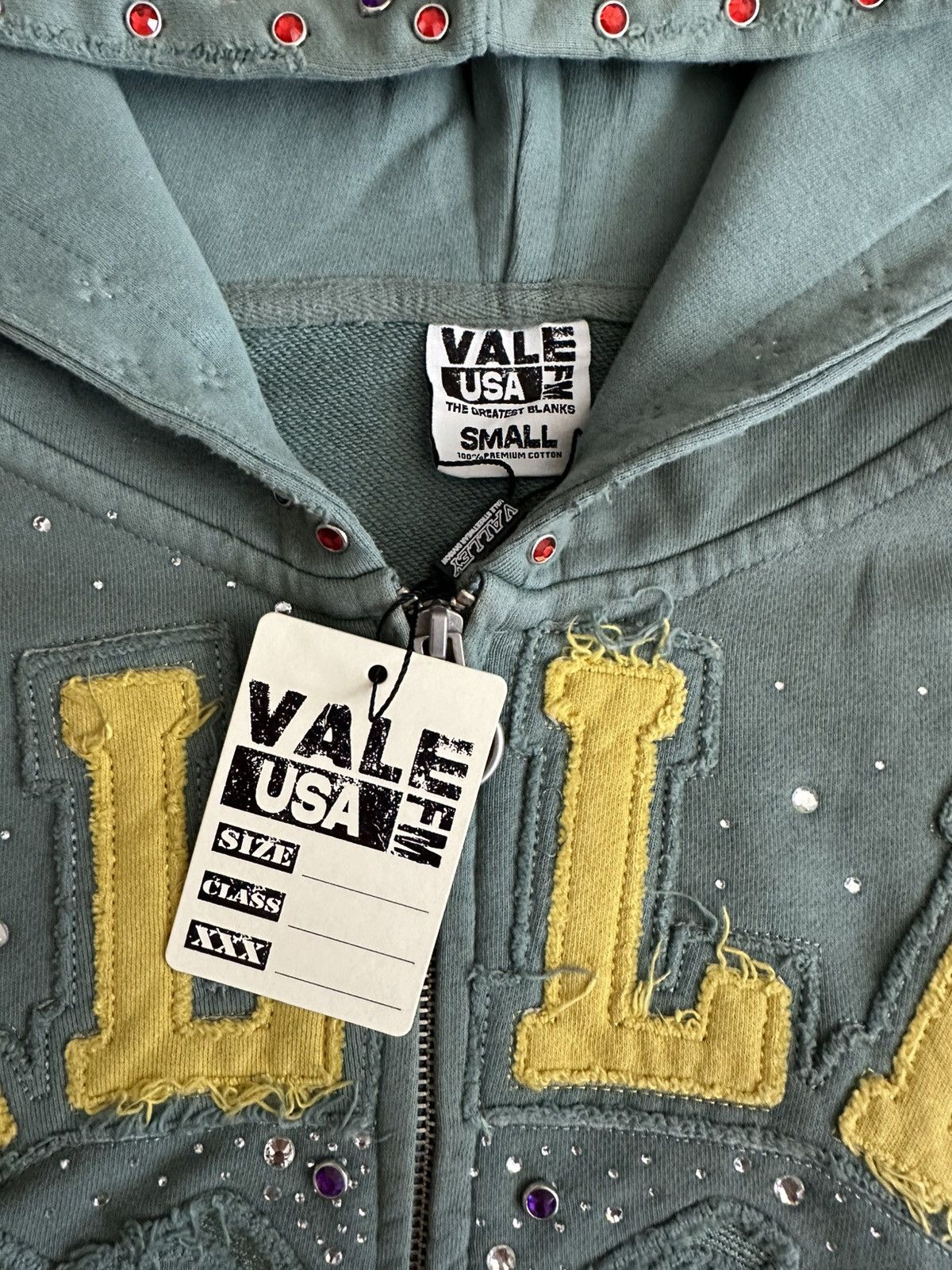 Vale Vale Lives Green Bank Classico Zip Up Hoodie Small Size US S / EU 44-46 / 1 - 4 Thumbnail