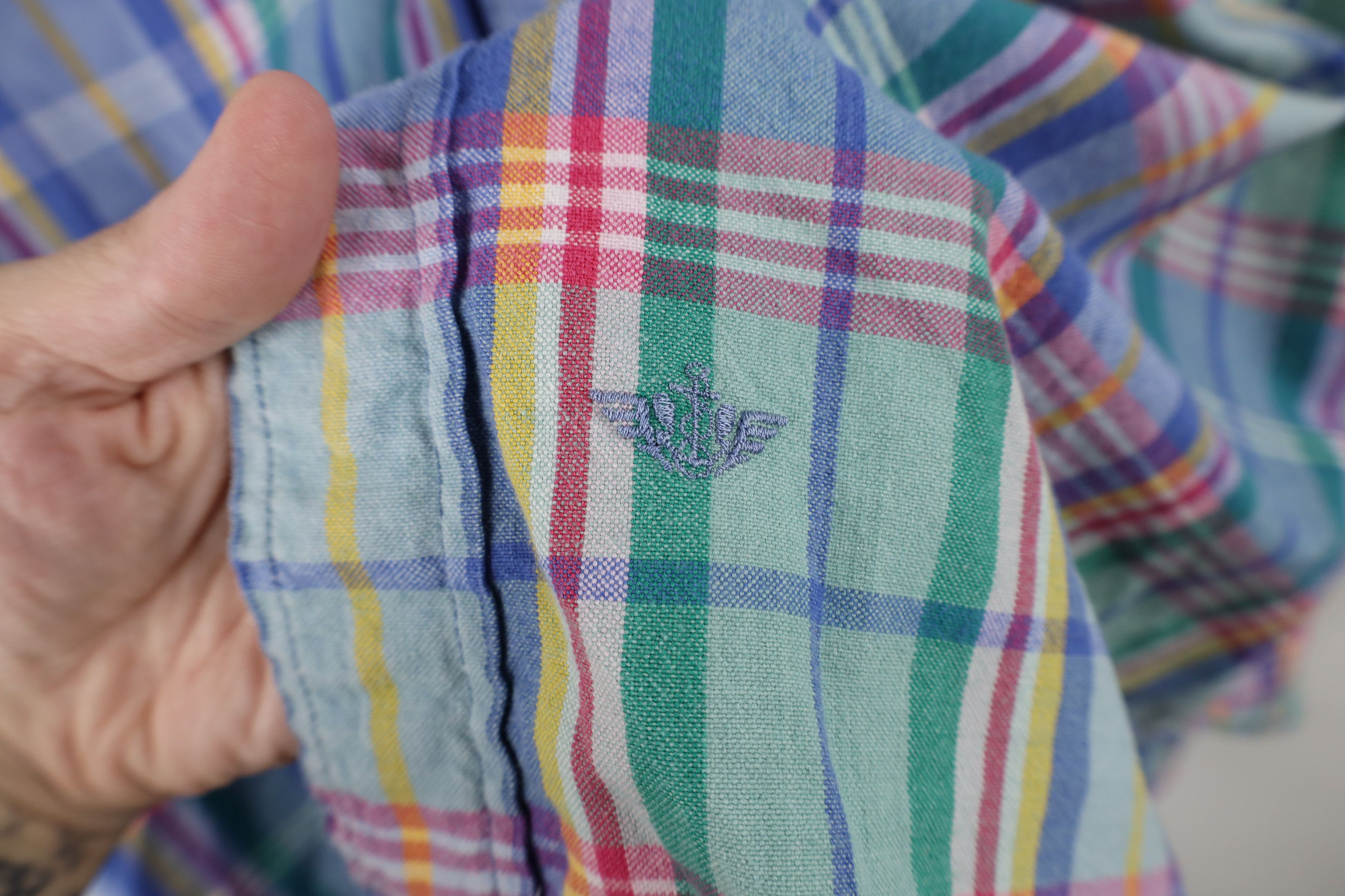 Vintage Vintage 90s Streetwear Plaid Collared Button Down Shirt Size US L / EU 52-54 / 3 - 4 Thumbnail