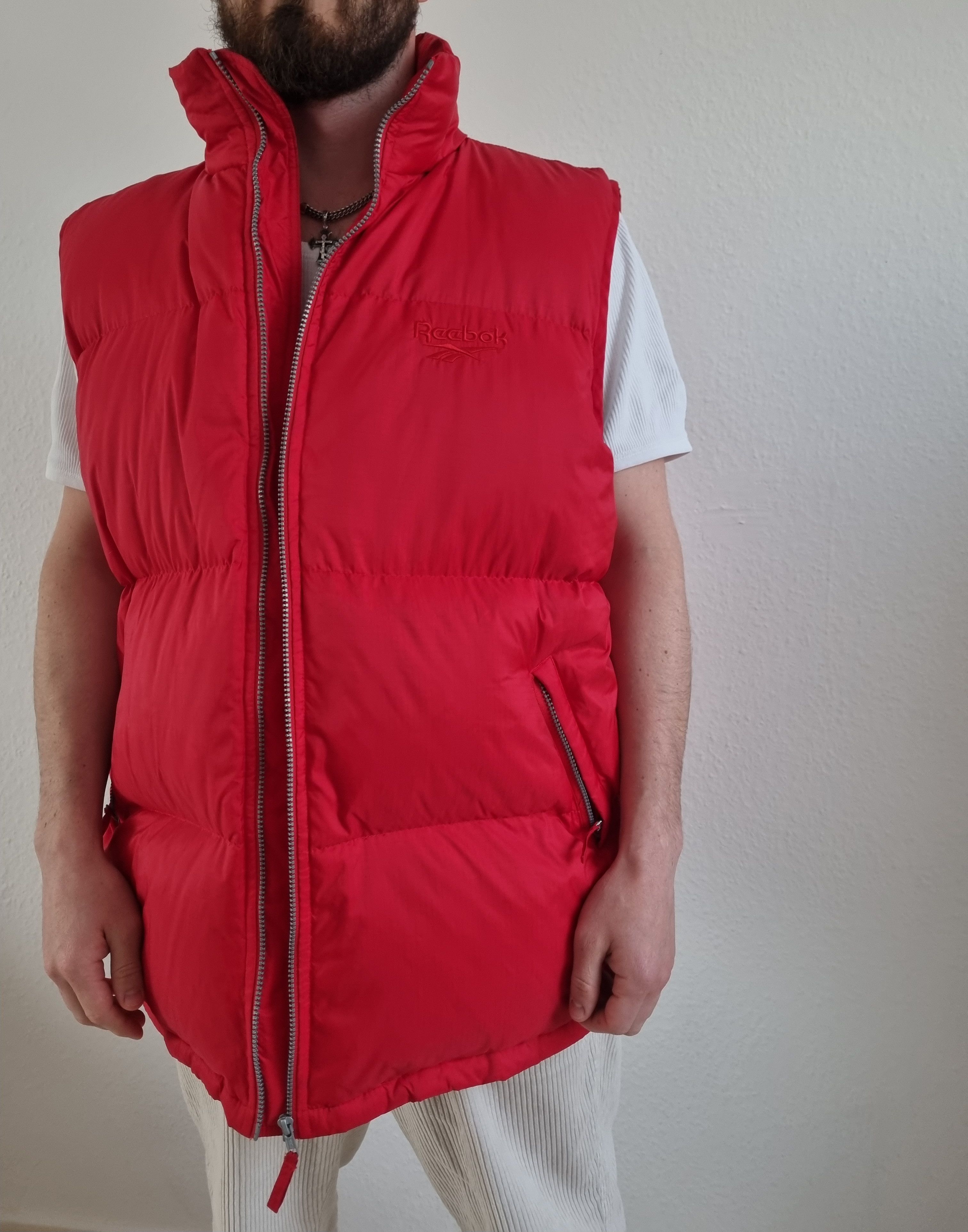 Reebok × Vintage Vintage Reebok Down Vest DRT2 Jacket Puffer Red 90s Y2K Size US XXL / EU 58 / 5 - 4 Thumbnail