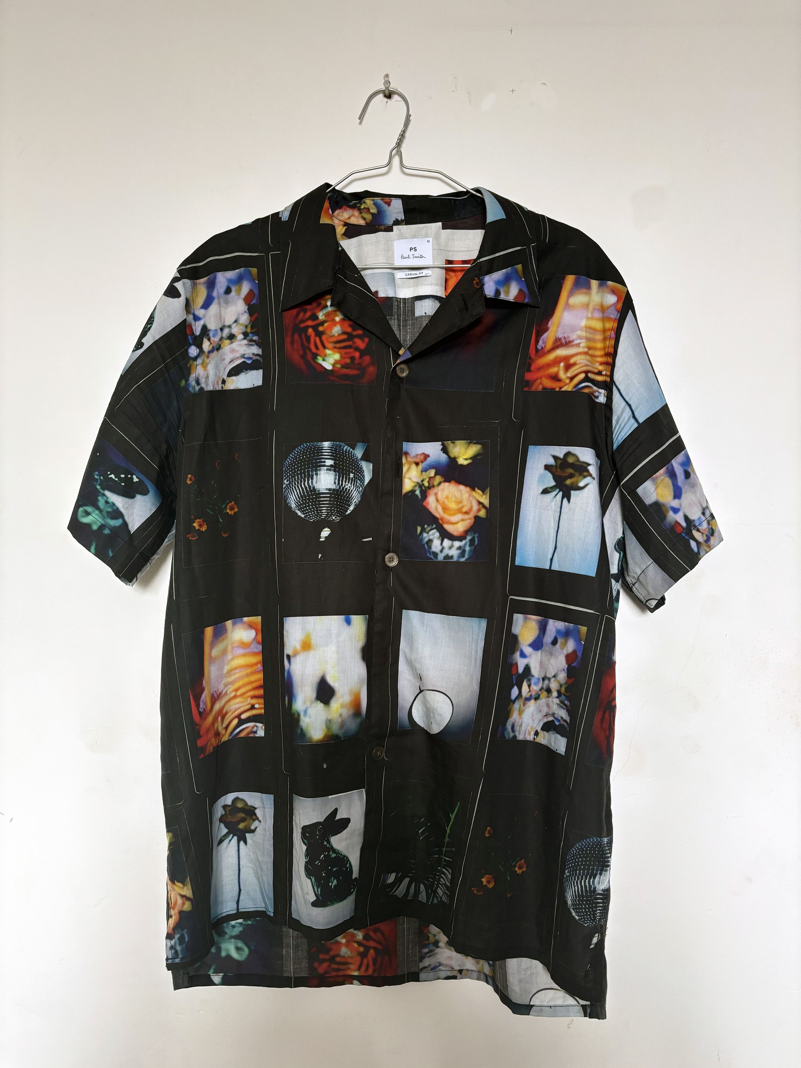 Paul Smith PAUL SMITH BLACK SUMMER DISCO BUTTON UP SHIRT Size US M / EU 48-50 / 2 - 1 Thumbnail