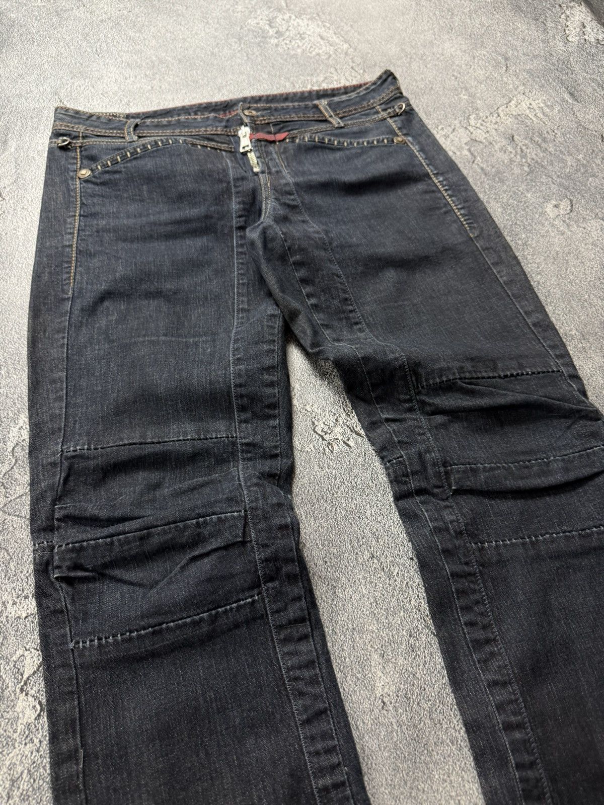 Marithe + Francois Girbaud M+Fg Avant Gard Button Hem Biker Jeans Style Balmain Slimane Size 30" / US 8 / IT 44 - 8 Thumbnail