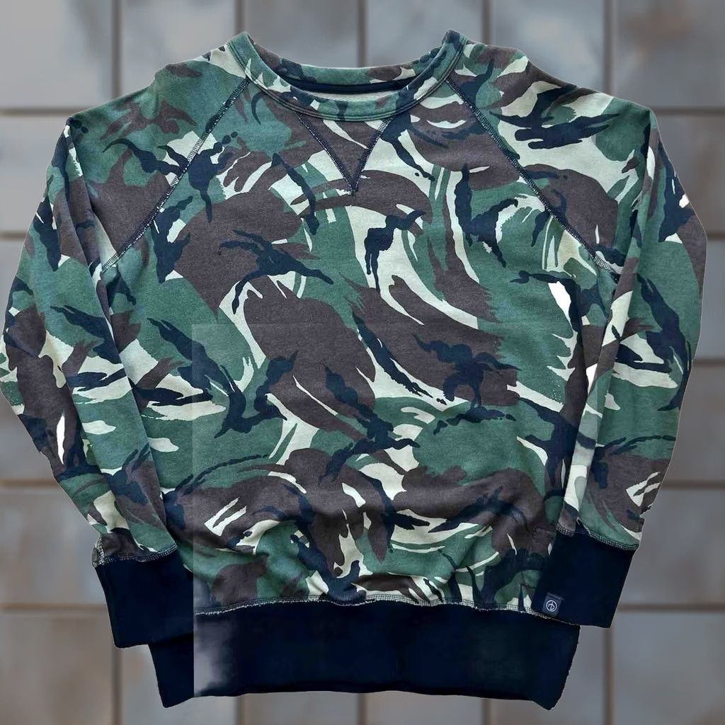 Rag & Bone rag & bone Sweatshirt Small Green Camouflage Pullover New York Military Punk Mens Size US S / EU 44-46 / 1 - 1 Thumbnail