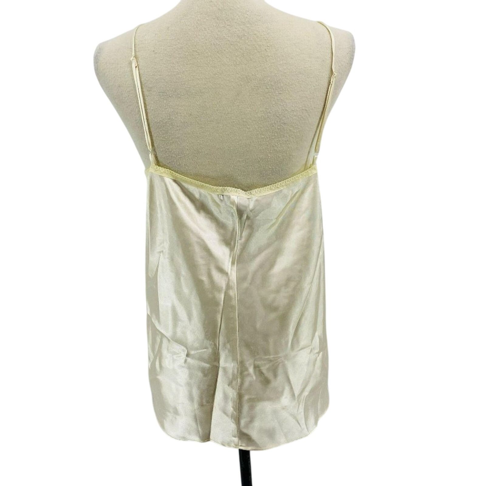 Vintage Vintage Woman Within Camisole Ivory Satin Lace Size 52 Size ONE SIZE - 4 Thumbnail