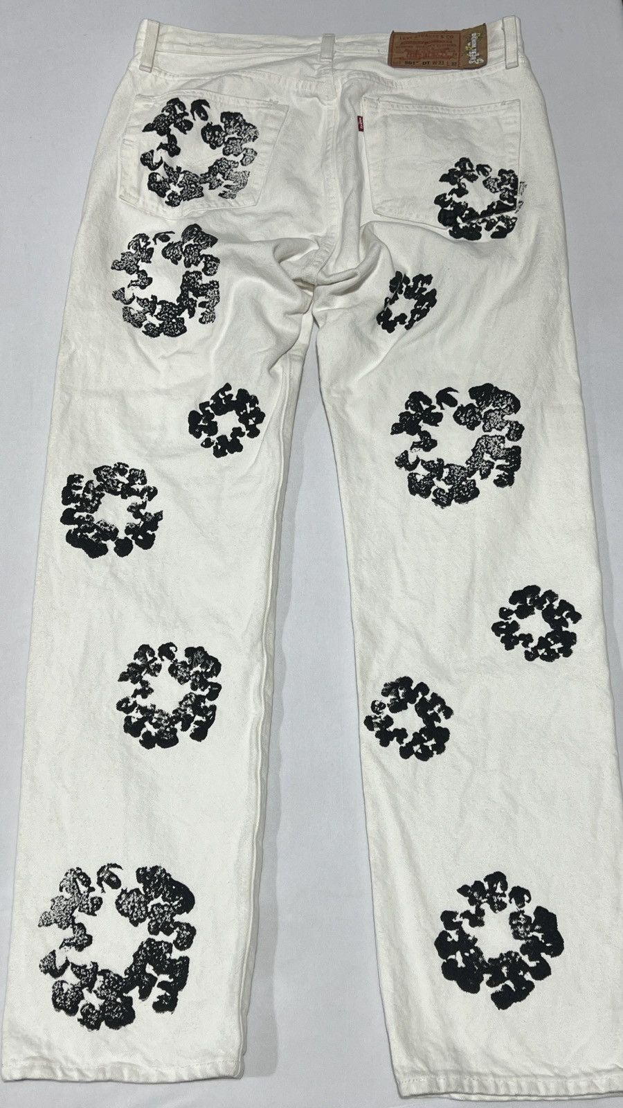 DENIM TEARS Denim Tears White Jeans Size US 33 - 15 Thumbnail