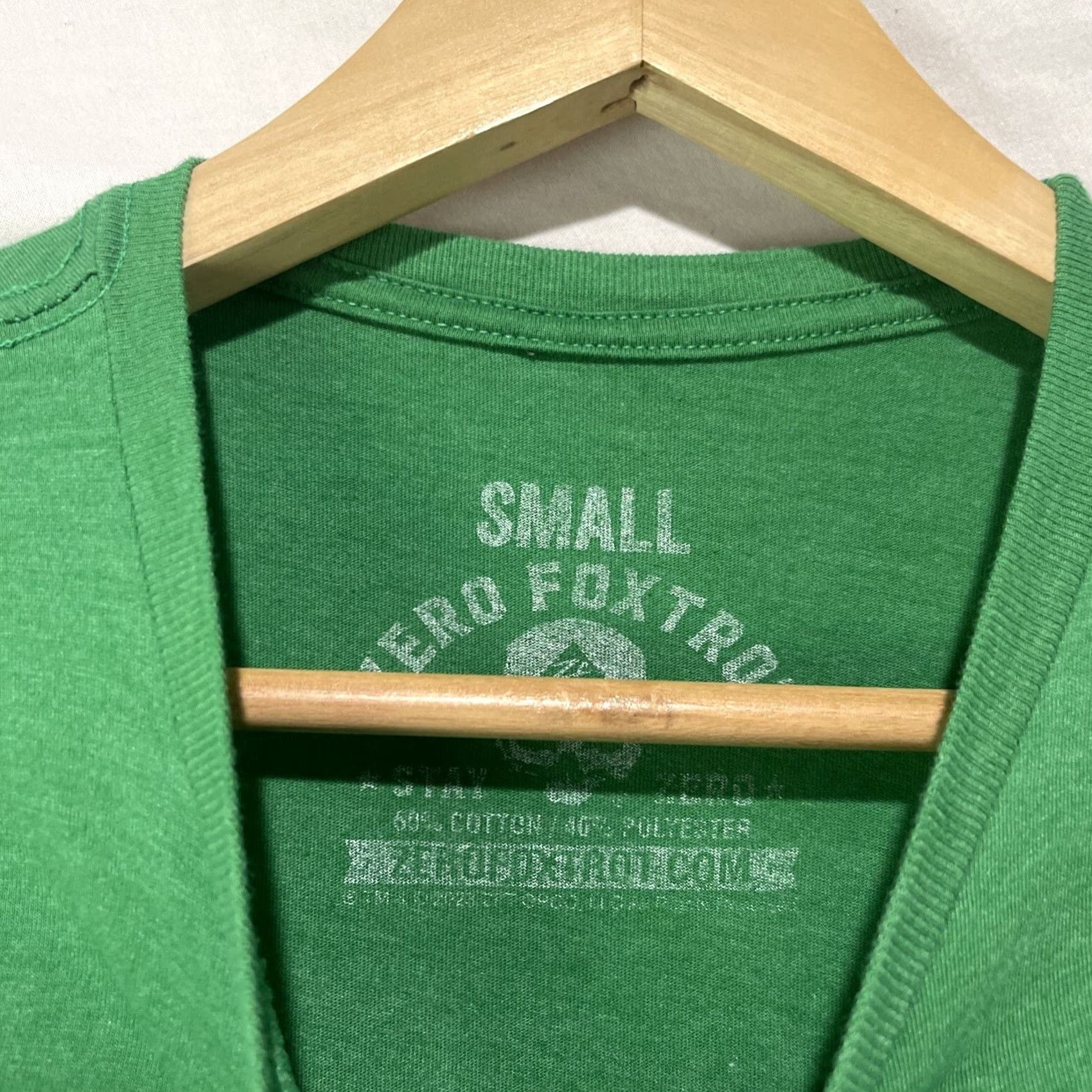 Vintage Zero Foxtrot Shirt Mens Small Green Clover Leaf Irish Afterlife Club Tee Size US S / EU 44-46 / 1 - 6 Thumbnail