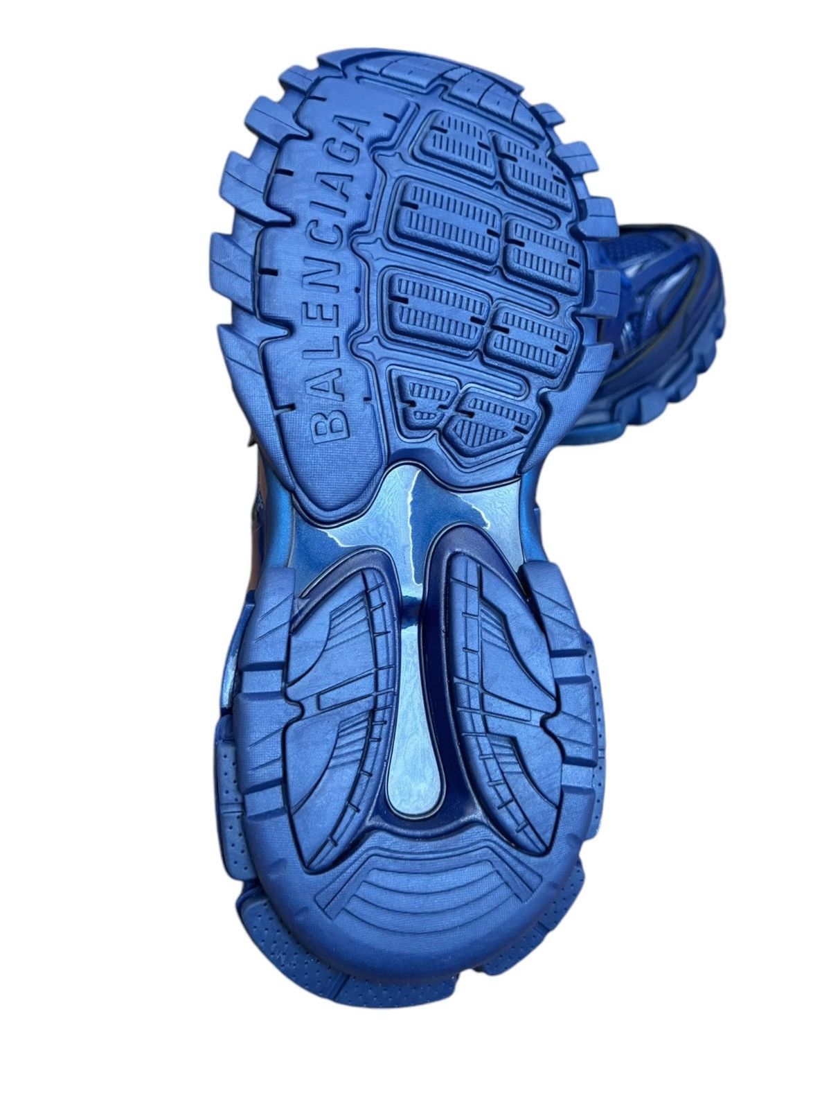 Balenciaga Metallic Blue Track Runner Sneaker Size US 7 / EU 40 - 6 Thumbnail