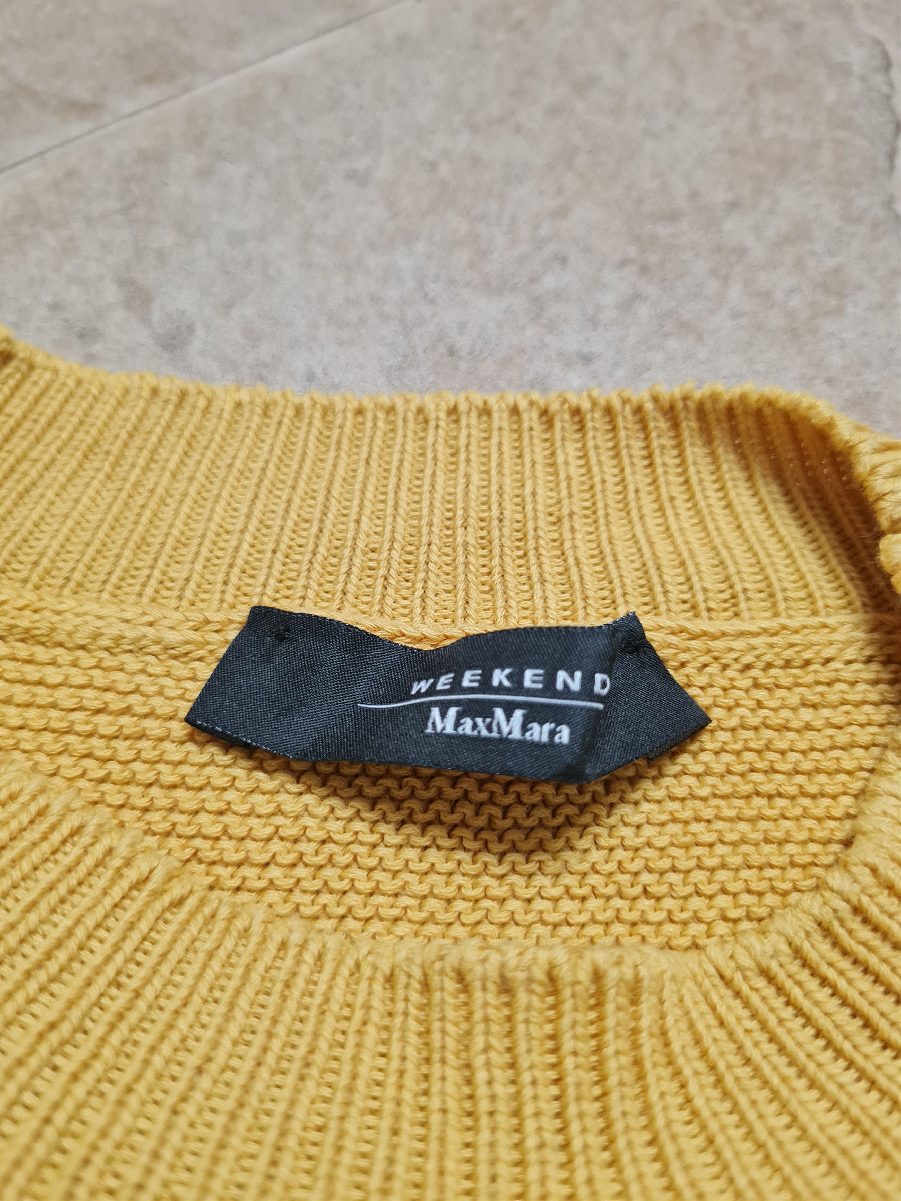 Max Mara Weekend Max Mara Womens Yellow Knit Sweater Raglan Sleeve Size M / US 6-8 / IT 42-44 - 11 Thumbnail