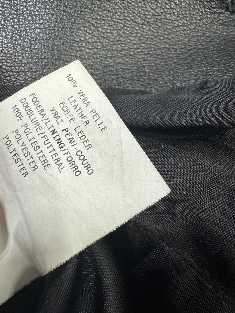 Emporio Armani AW2004 Emporio Armani Black Long Minimalist Leather Jacket Size US M / EU 48-50 / 2 - 7 Thumbnail