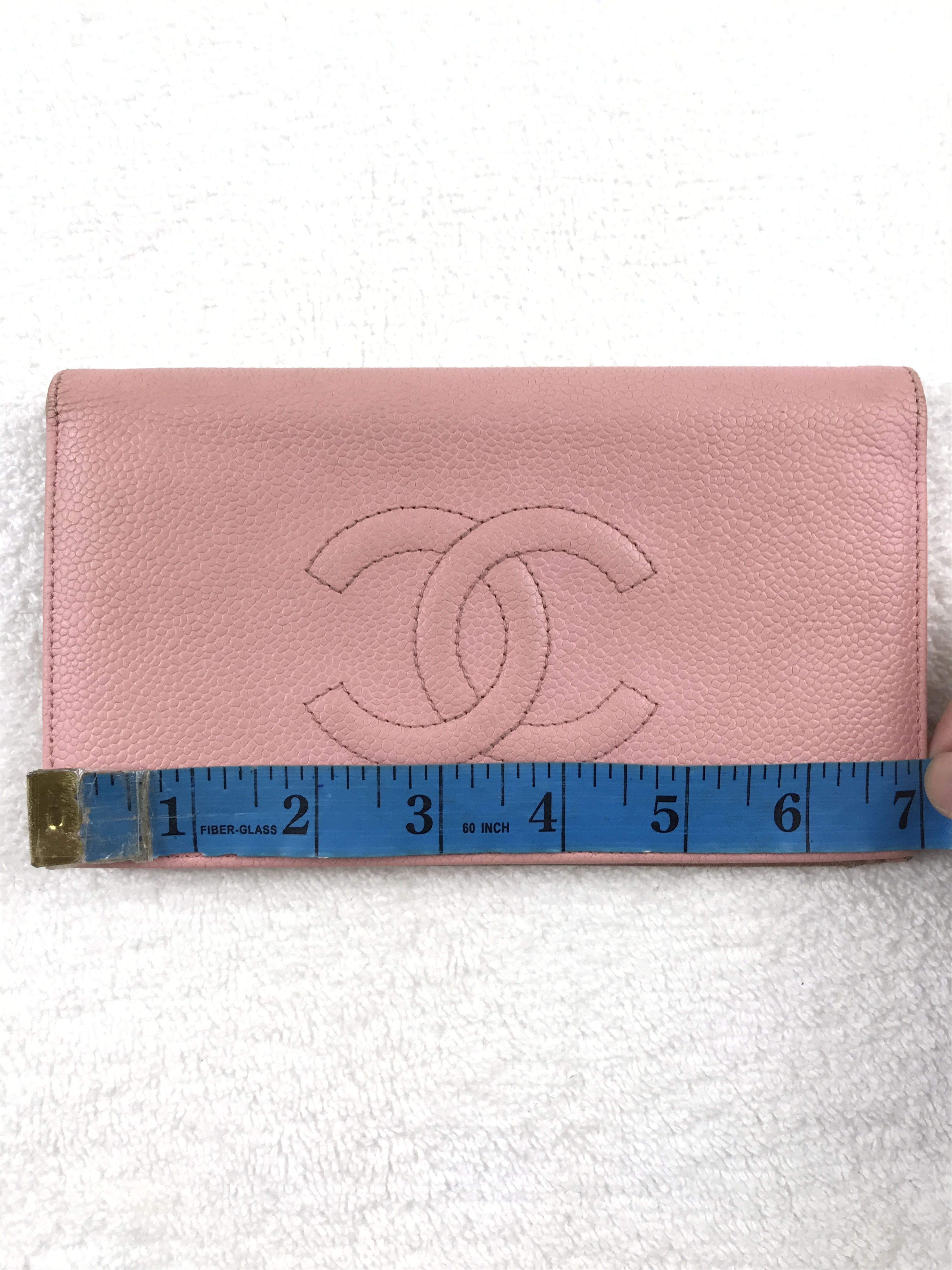 Chanel Vintage Chanel Pink CC Logo Caviar Leather Wallet With Box Size ONE SIZE - 9 Thumbnail