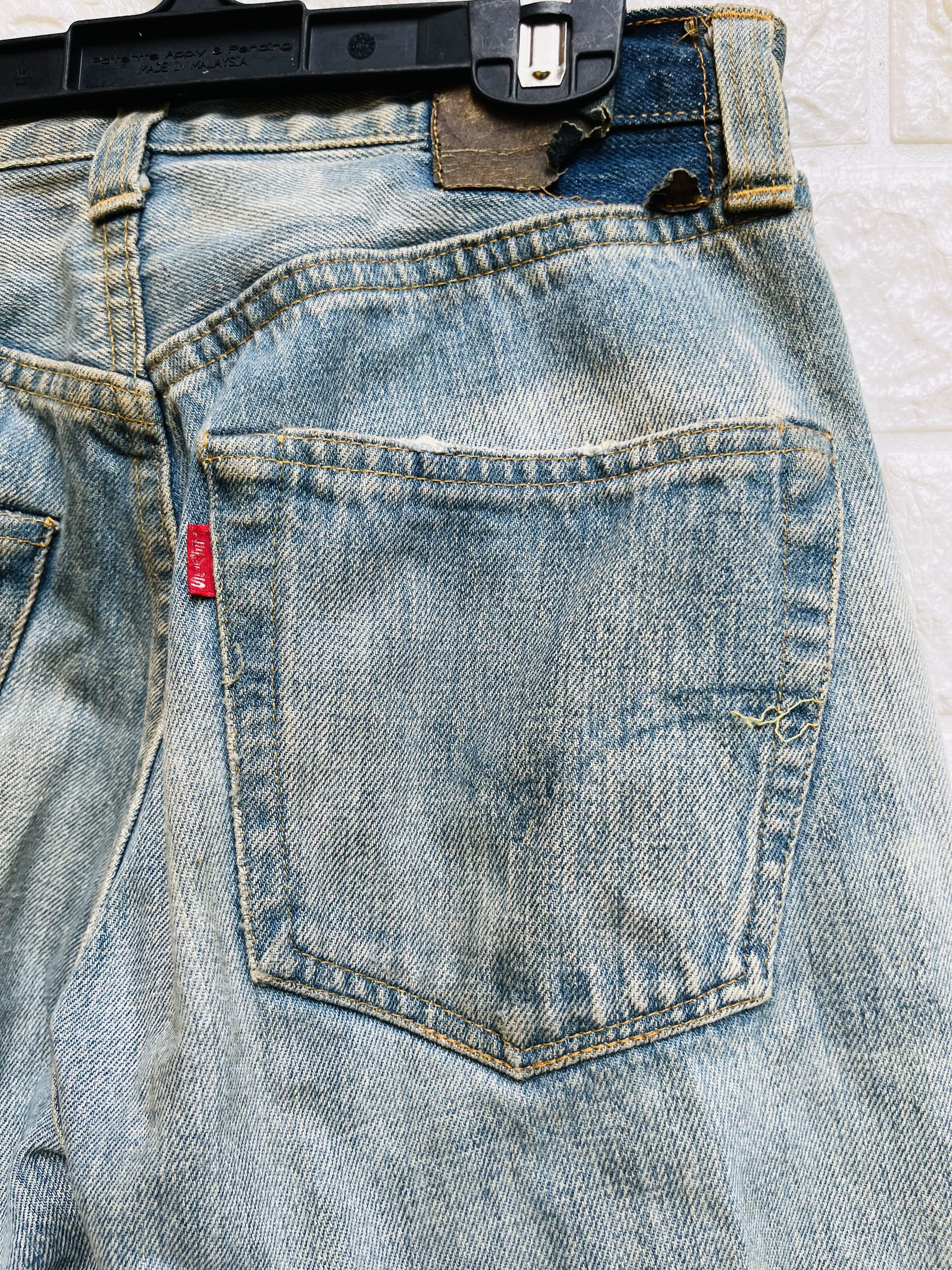Levi's Vintage Clothing × Vintage Vintage Levis Distressed Designer Fashion Style Size US 28 / EU 44 - 13 Thumbnail