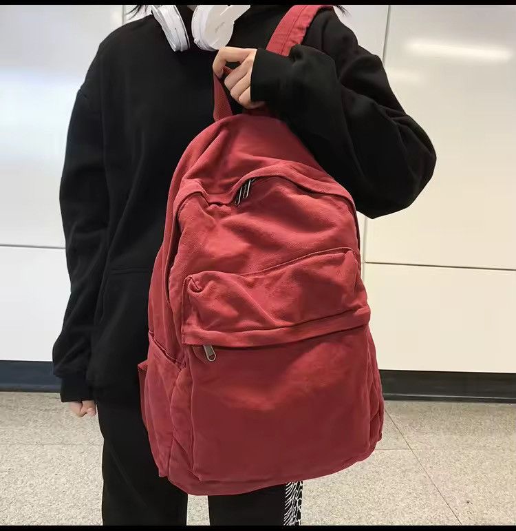 Vintage Aesthetic Canvas Backpack Size ONE SIZE - 1 Thumbnail