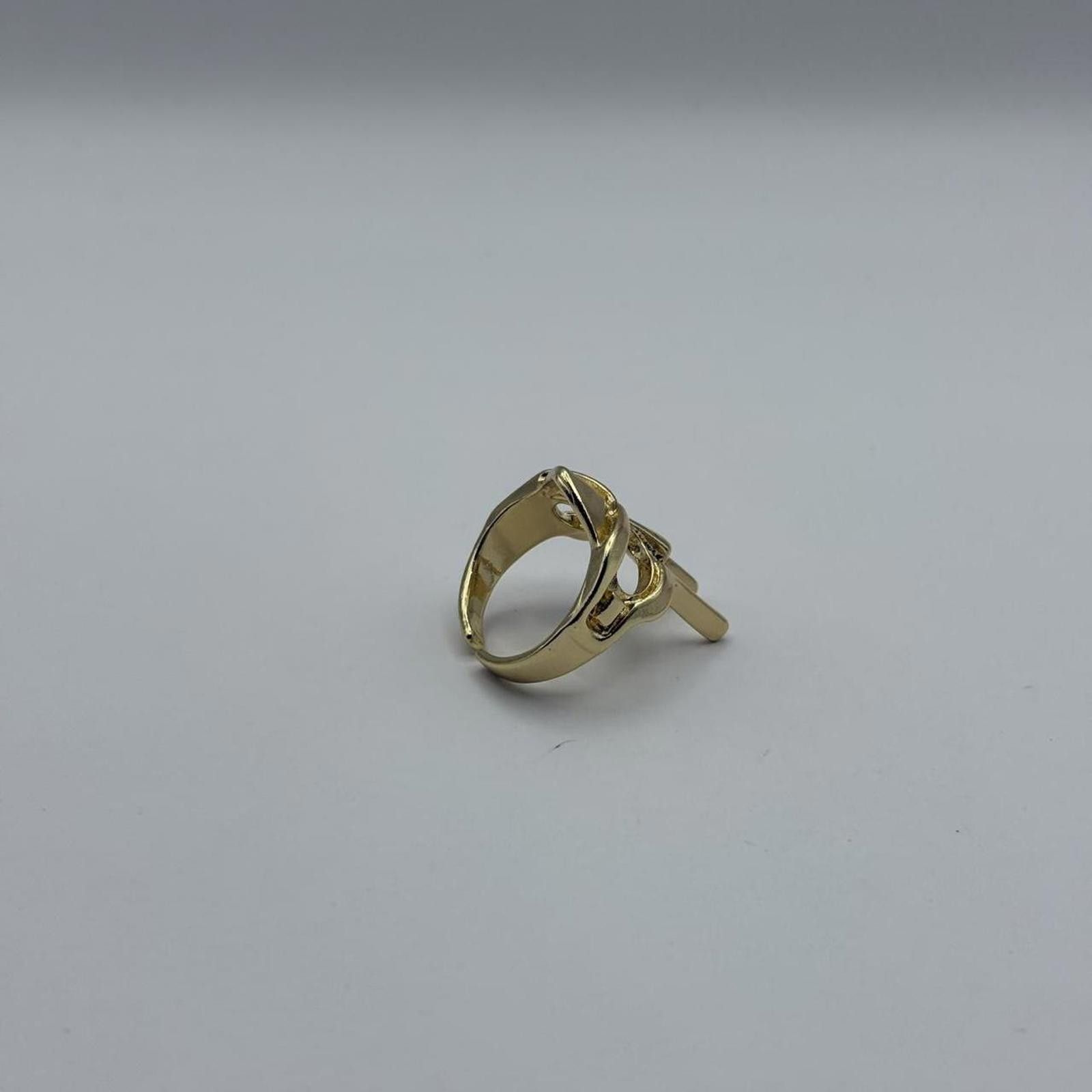 Other y2k 2000s style mf doom gold ring Size ONE SIZE - 7 Thumbnail
