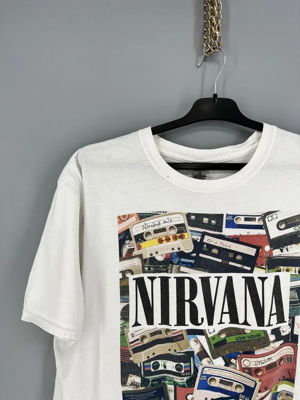Vintage Nirvana Cassette Mix T-shirt Lithium Come As You Are Size US XL / EU 56 / 4 - 5 Thumbnail