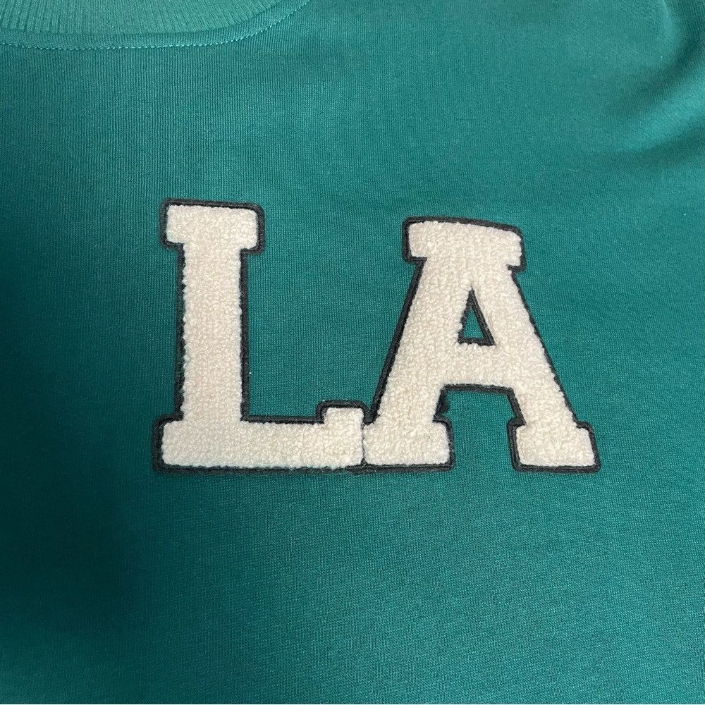 Zara NWT New Zara Green LA Boxy Sweatshirt Size L Size L / US 10 / IT 46 - 7 Thumbnail