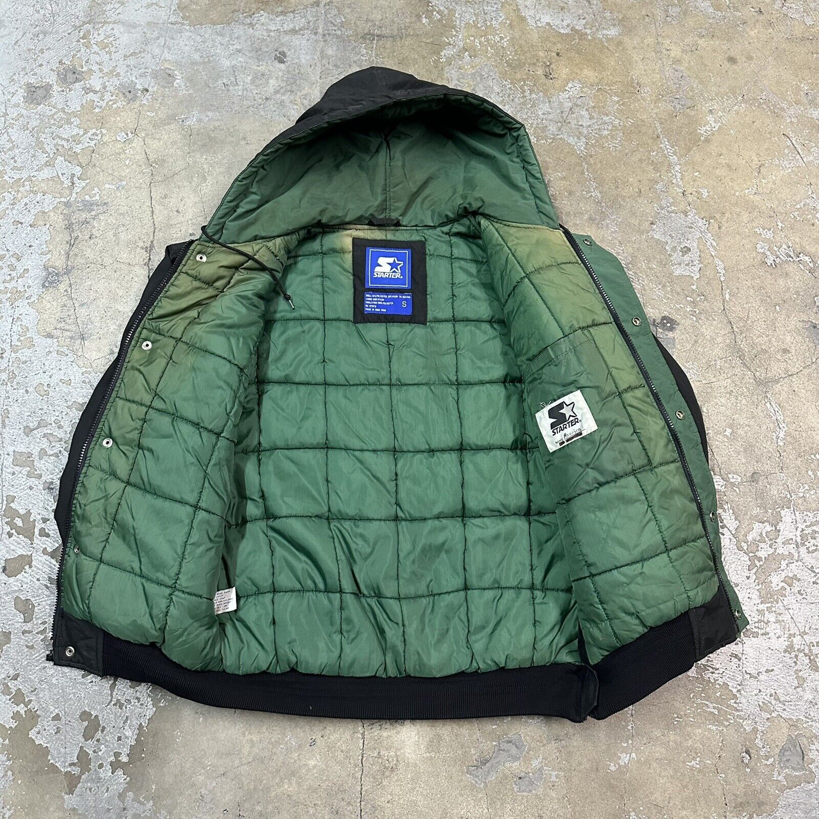 NCAA × Starter × Vintage Vintage Starter University Of Miami Hurricanes Puffer Jacket Size US S / EU 44-46 / 1 - 2 Thumbnail