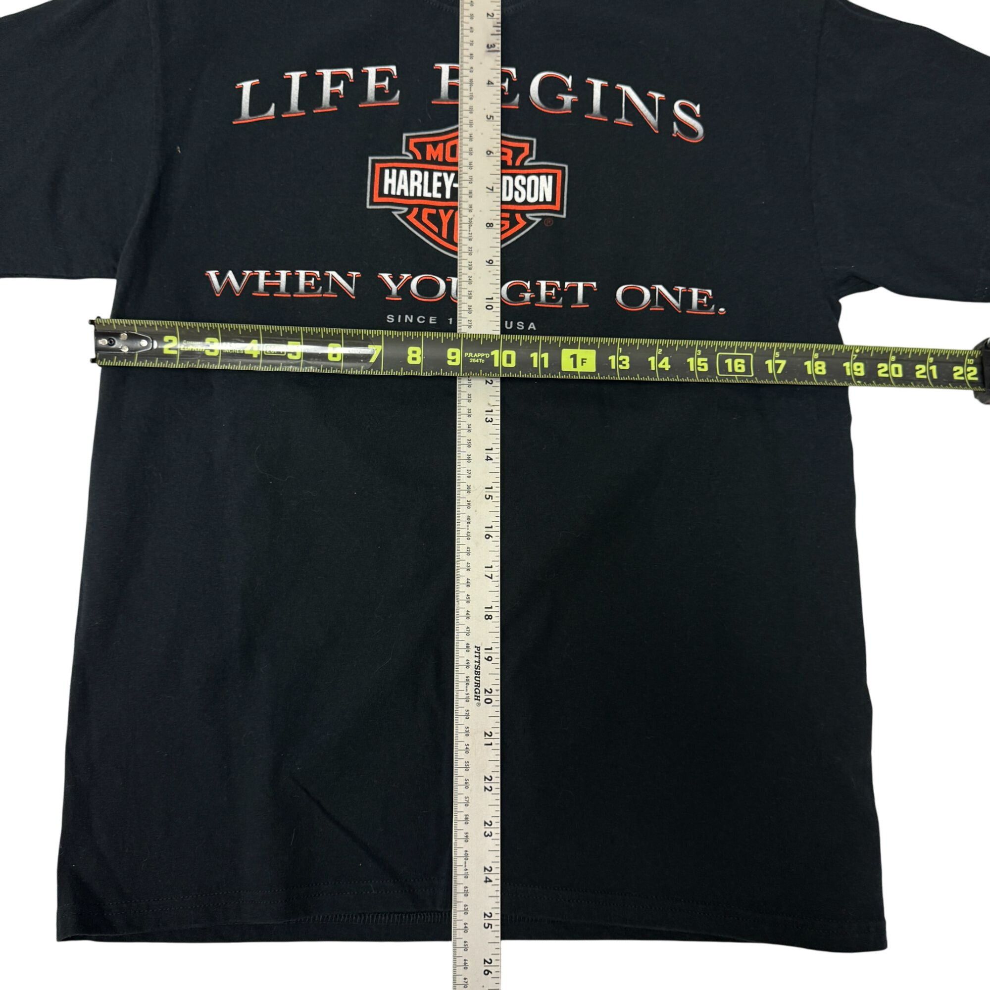 Harley Davidson H-D Life Begin When You Get One MINUTEMAN Motorcycle Shirt Size US M / EU 48-50 / 2 - 8 Thumbnail
