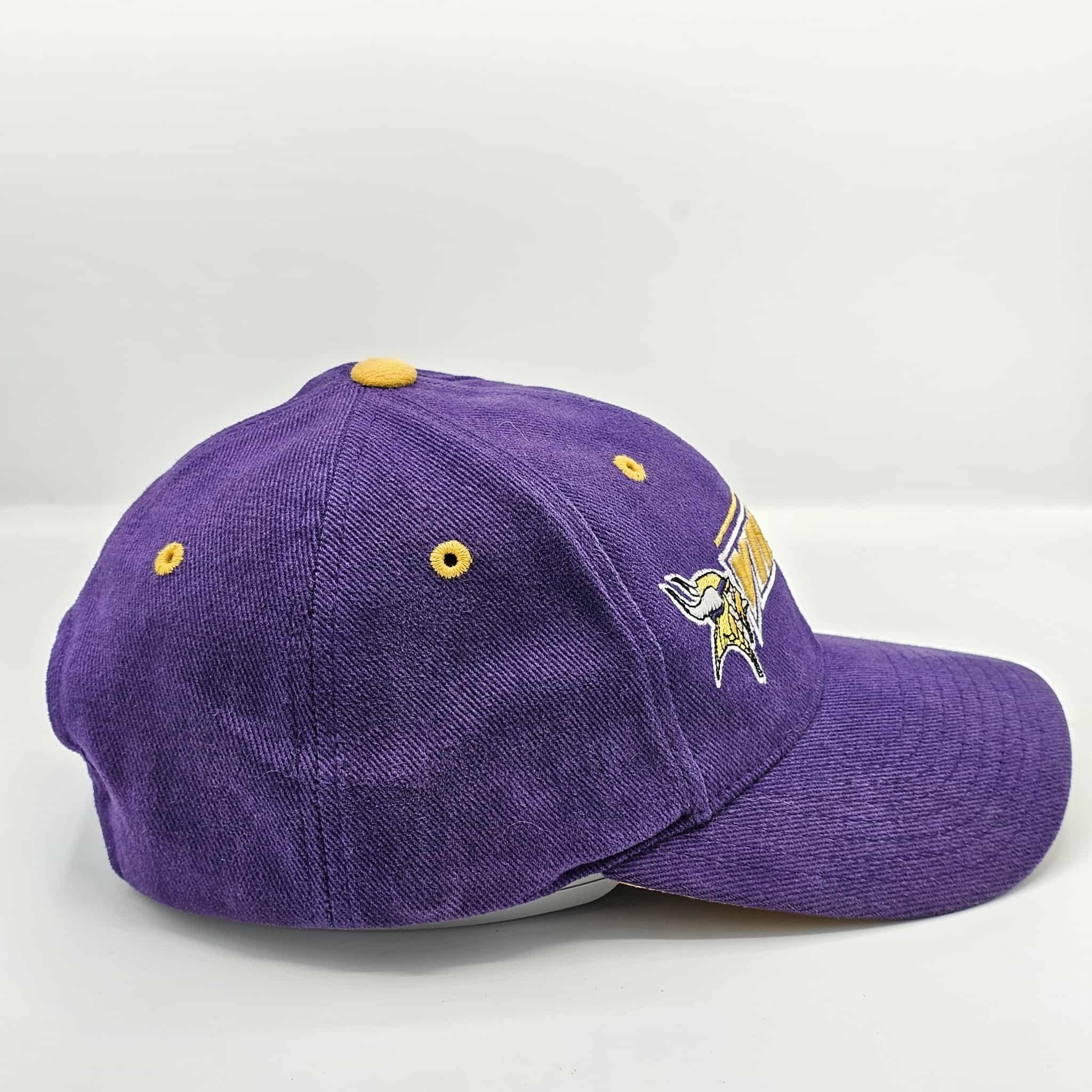 NFL Minnesota Vikings Vintage 90s Logo Athletic Snapback Hat Size ONE SIZE - 2 Thumbnail