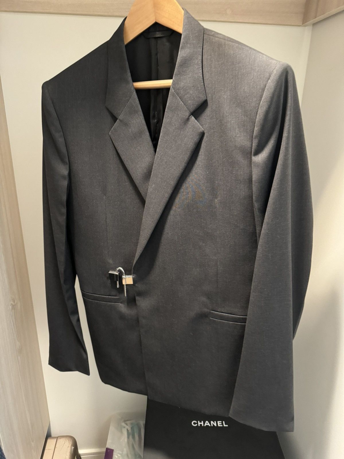 Givenchy Givenchy Blazer Gray U-Lock 50 Size 50R - 2 Thumbnail