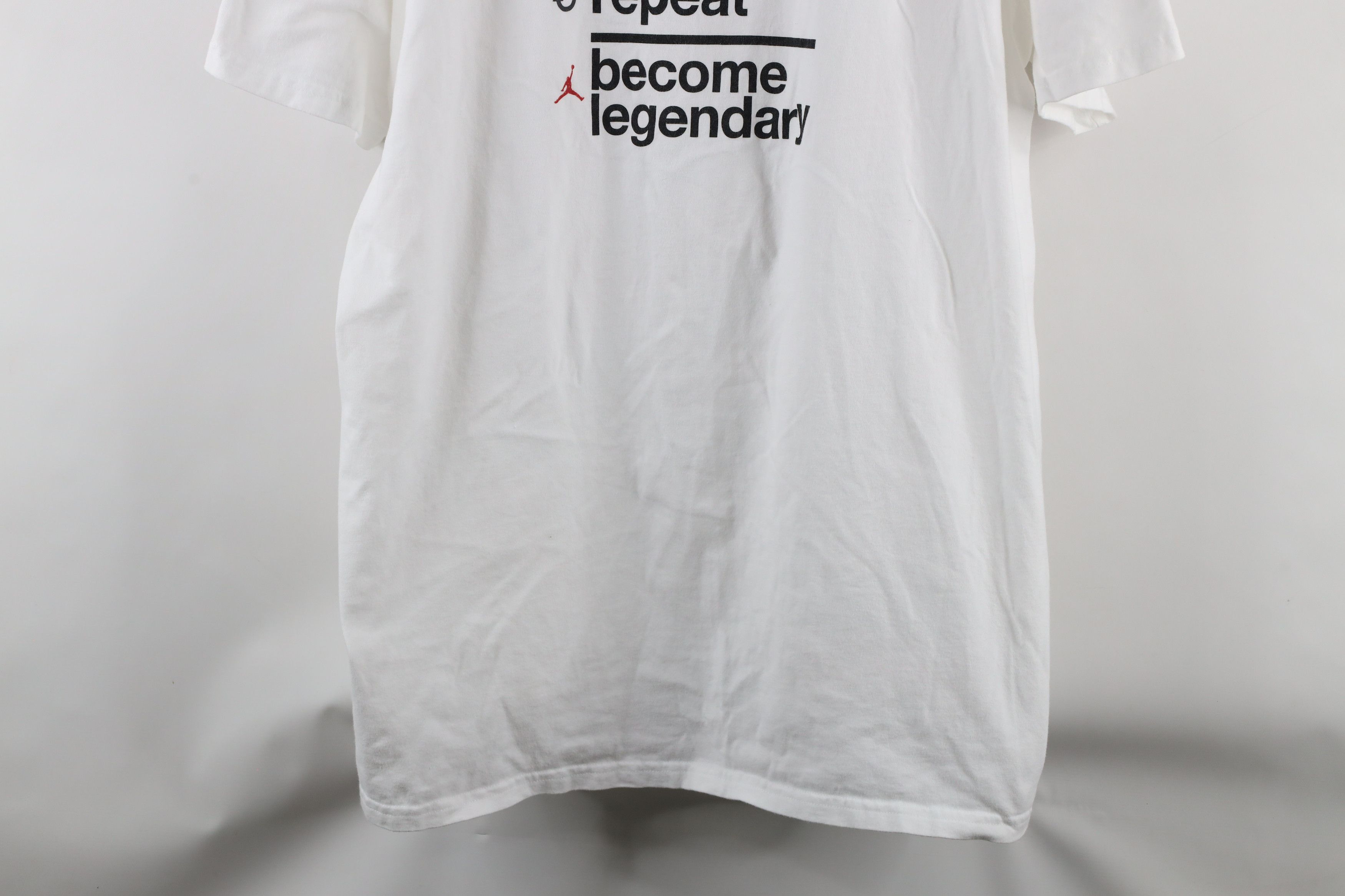 Nike × Vintage Nike Air Jordan Sleep Hoop Repeat Legendary T-Shirt White Size US XXL / EU 58 / 5 - 3 Thumbnail