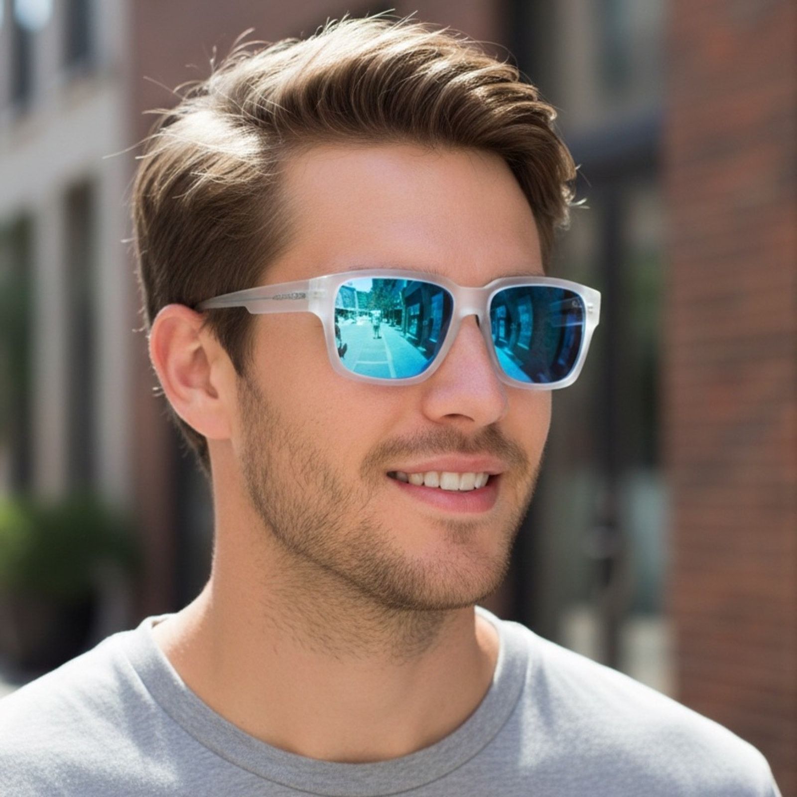 Quiksilver New! Quiksilver QS4015-MCLR Matte Clear Blue Mirror Lenses Size ONE SIZE - 2 Thumbnail