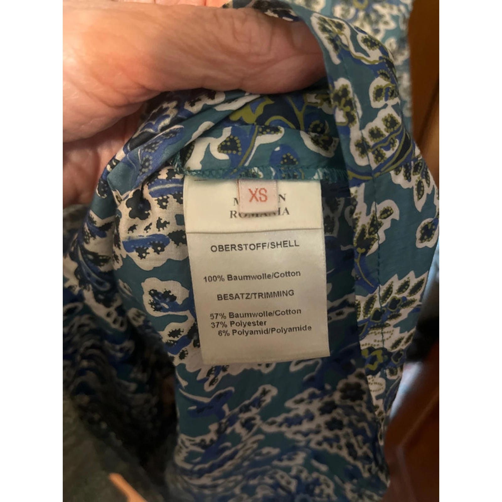DOROTHEE SCHUMACHER Vtg Schumacher Designer Dress Jacket Green Blue Romania Size XS / US 0-2 / IT 36-38 - 11 Thumbnail