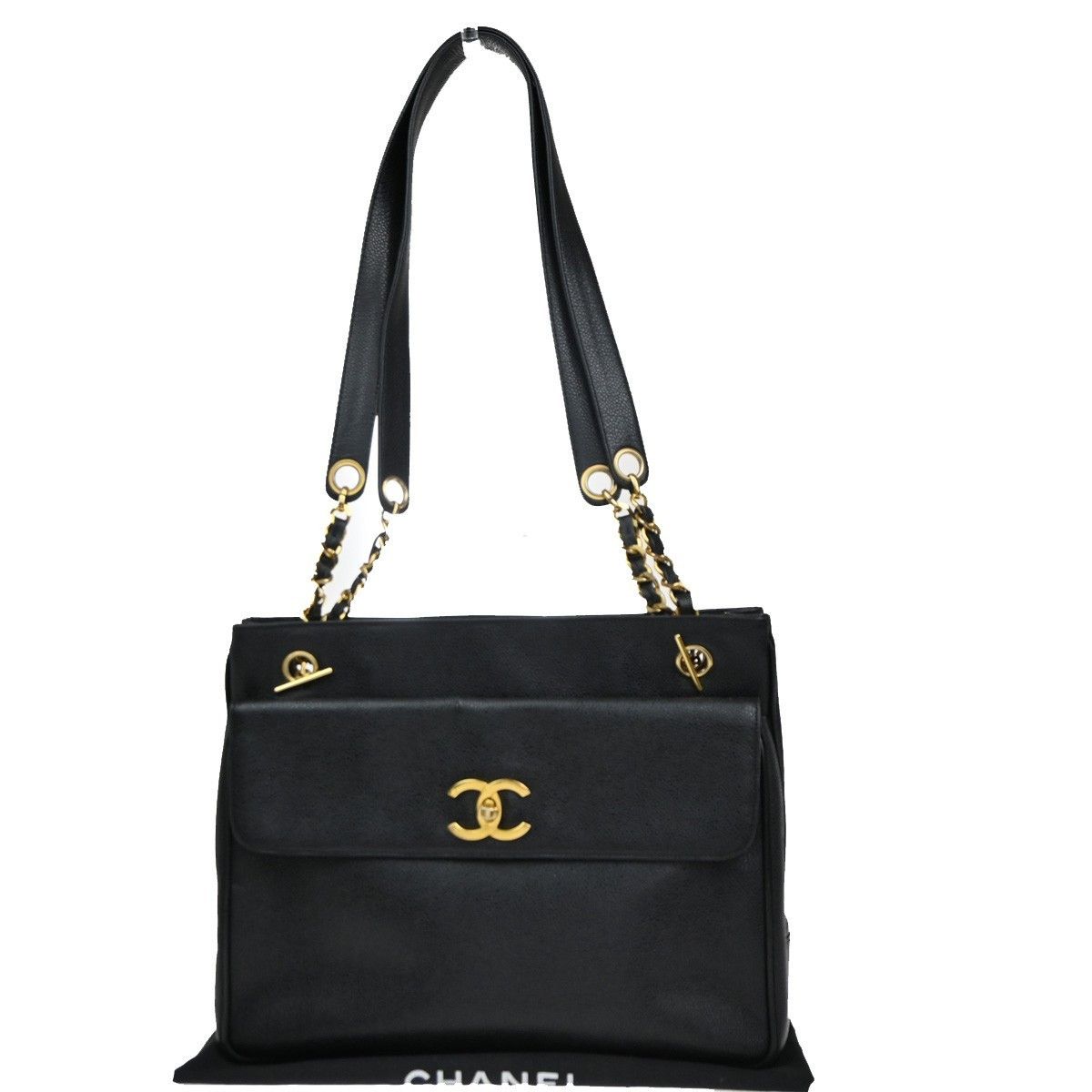 Chanel Chanel Vintage Front Pocket Shoulder Bag Leather Size ONE SIZE - 1 Thumbnail