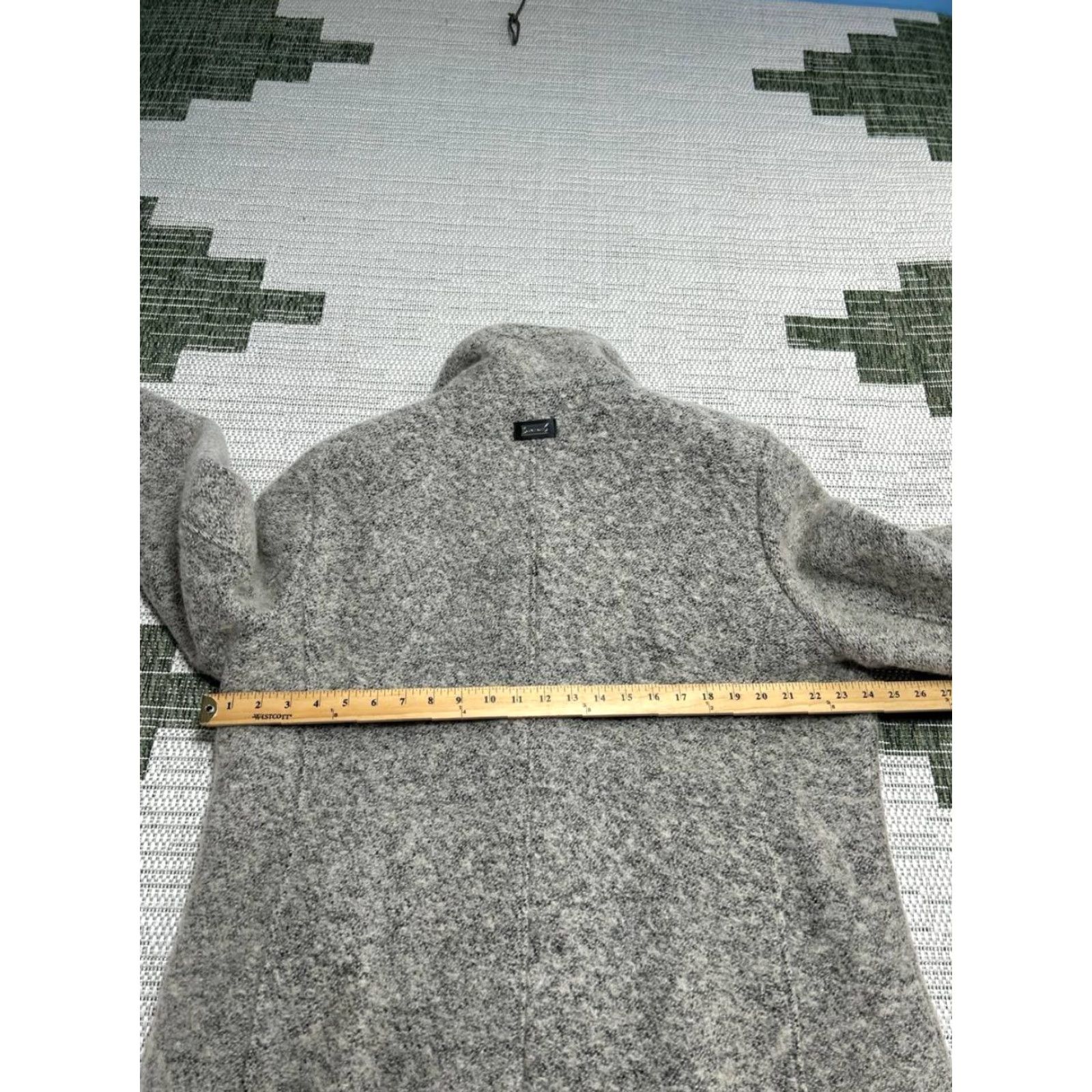 Calvin Klein Calvin Klein Walker Coat Women 1 Gray Wool Blend Asymmetrical Zip Cozy Winter Coat Size XL / US 12-14 / IT 48-50 - 5 Thumbnail