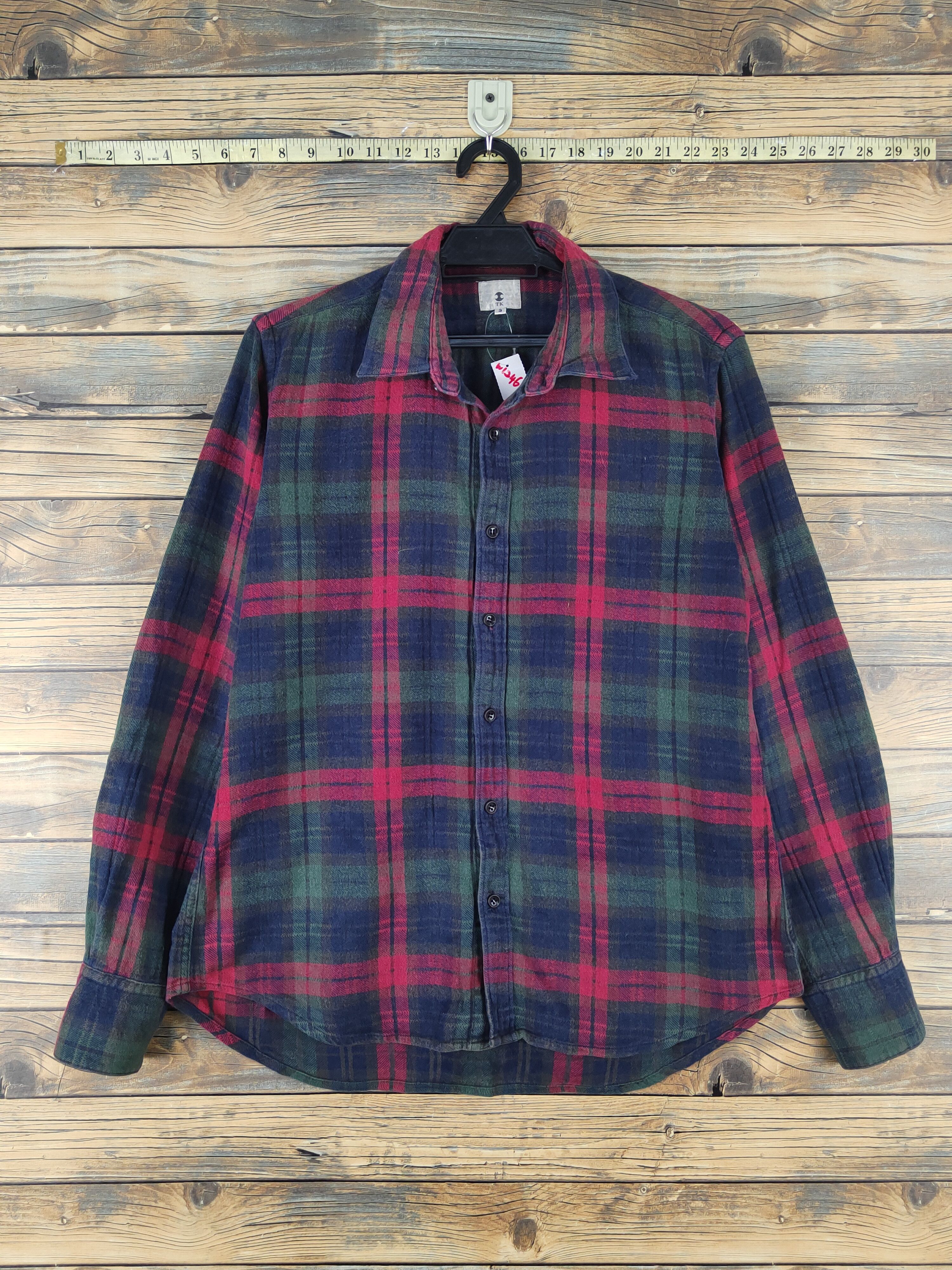 TK Navy Red Button Ups #W46