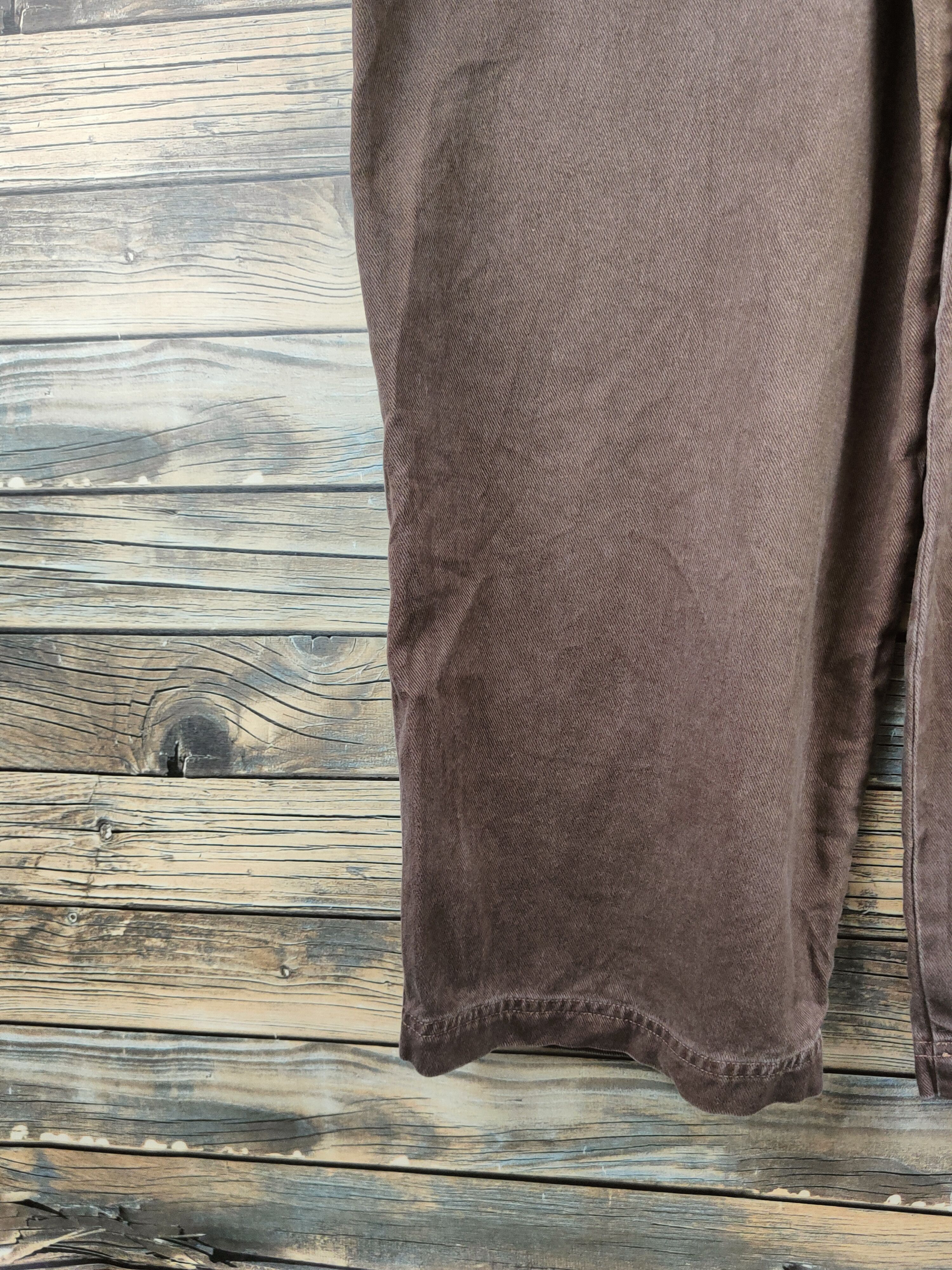 Japanese Brand Daily Topics blue jeans Brown Multipocket Jumpsuits #S2930 Size US 31 - 14 Thumbnail
