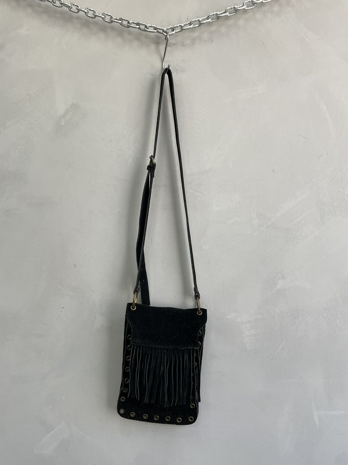 Hysteric Glamour Hysteric glamour style leather suede messenger mini bag Size ONE SIZE - 2 Thumbnail