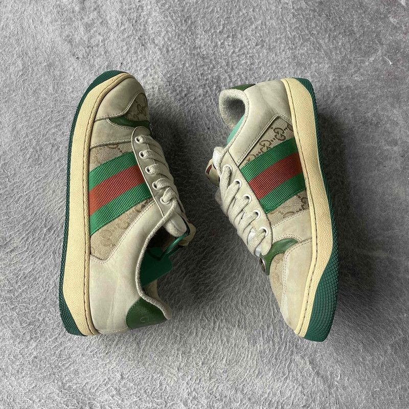 Gucci Gucci Screener Leather Sneakers in Green - Size US 8 / EU 41 - 7 Thumbnail