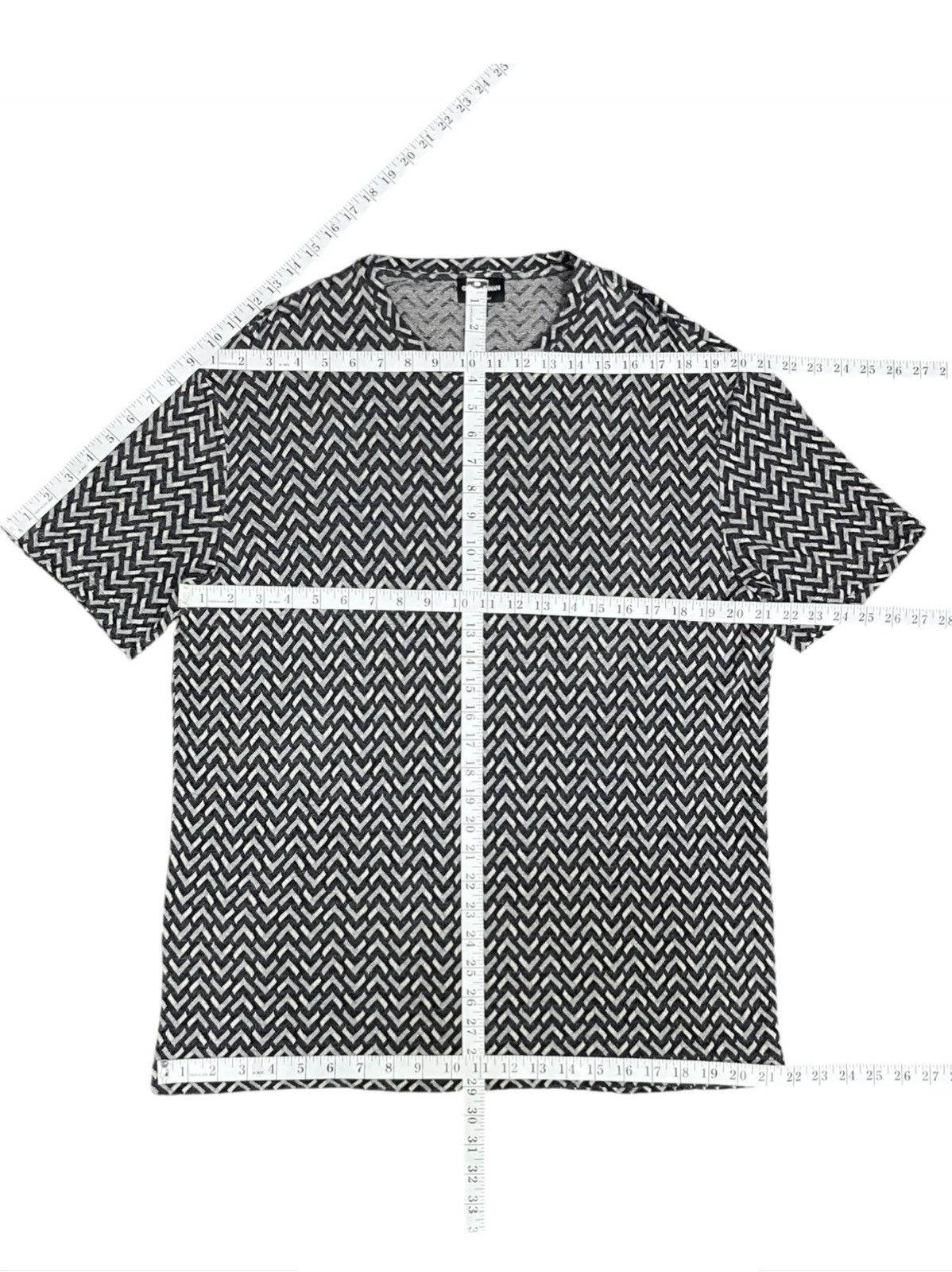 Giorgio Armani 🔥 Giorgio Armani Chevron Monogram Viscose Tee 50 Size L / US 10 / IT 46 - 6 Thumbnail