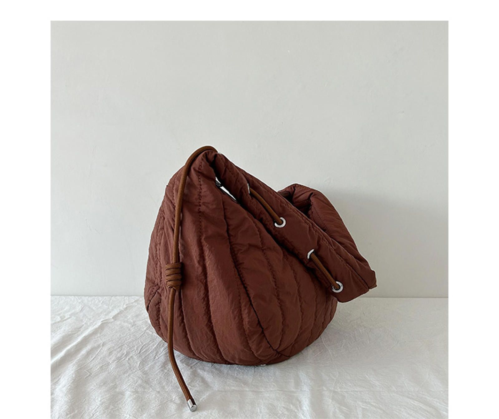 Other Stylish Quilted Sling Bag - Brown Size ONE SIZE - 10 Thumbnail