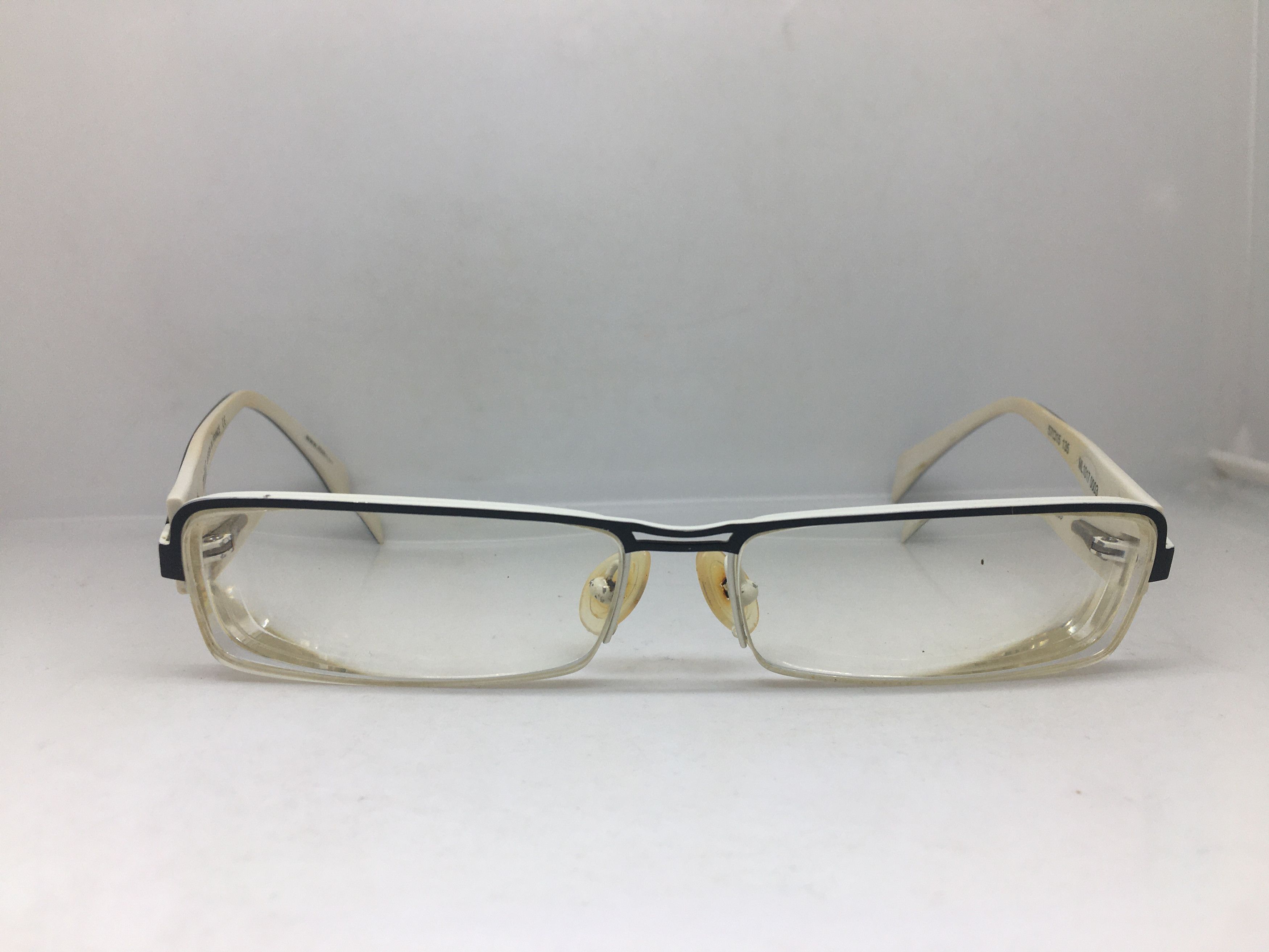 Other Mikli ML 1017 Black White Half-rim RX Eyeglasses Frame Size ONE SIZE - 1 Thumbnail