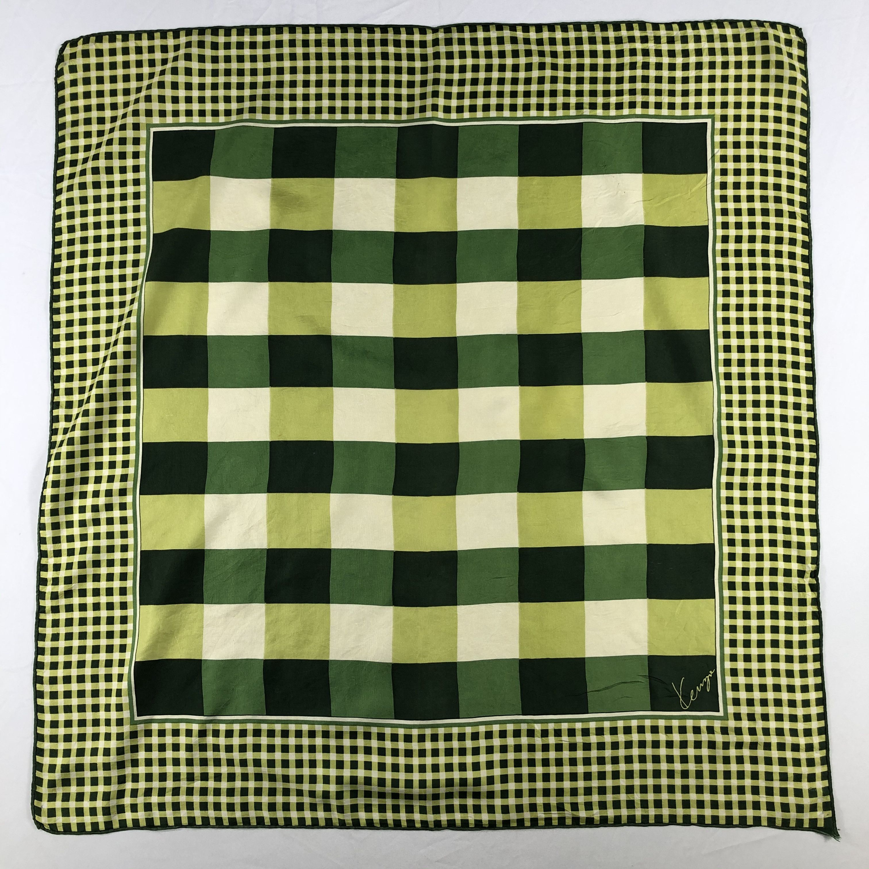 Vintage Vintage Kenzo Silk Scarf Size ONE SIZE - 2 Thumbnail