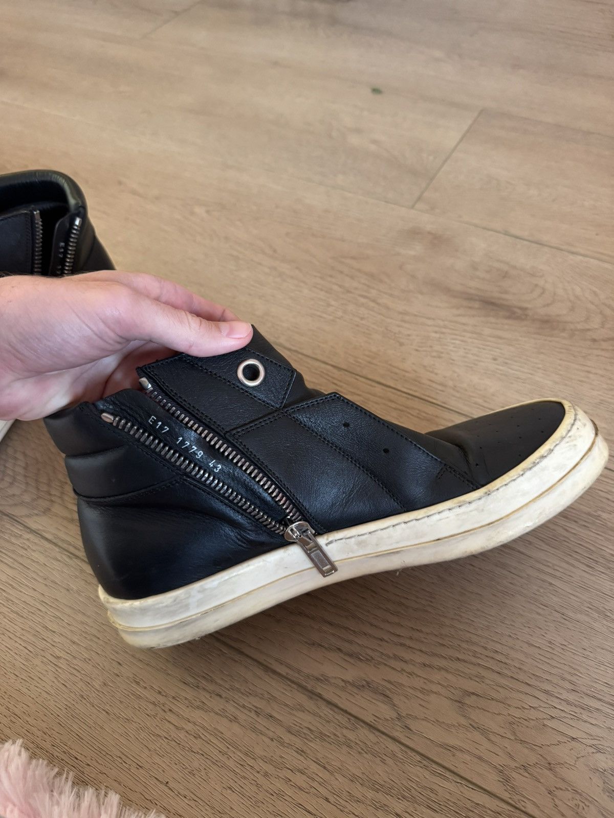 Rick Owens Leather Island dunks 43 Size US 10 / EU 43 - 4 Thumbnail