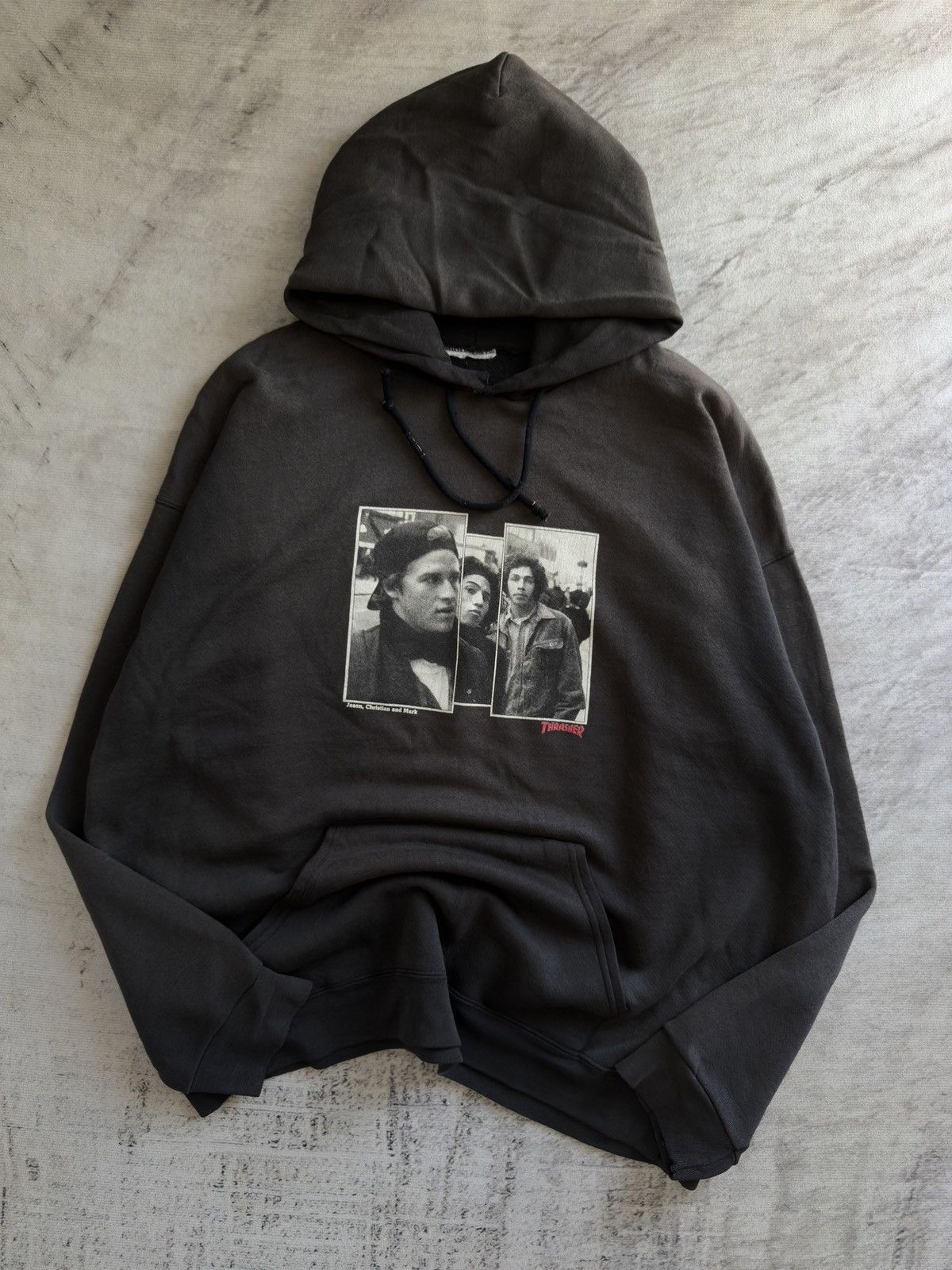 Thrasher Vtg 90s Thrasher Da Boyz : Jason, Christian & Mark Gonzales Size US XXL / EU 58 / 5 - 1 Thumbnail