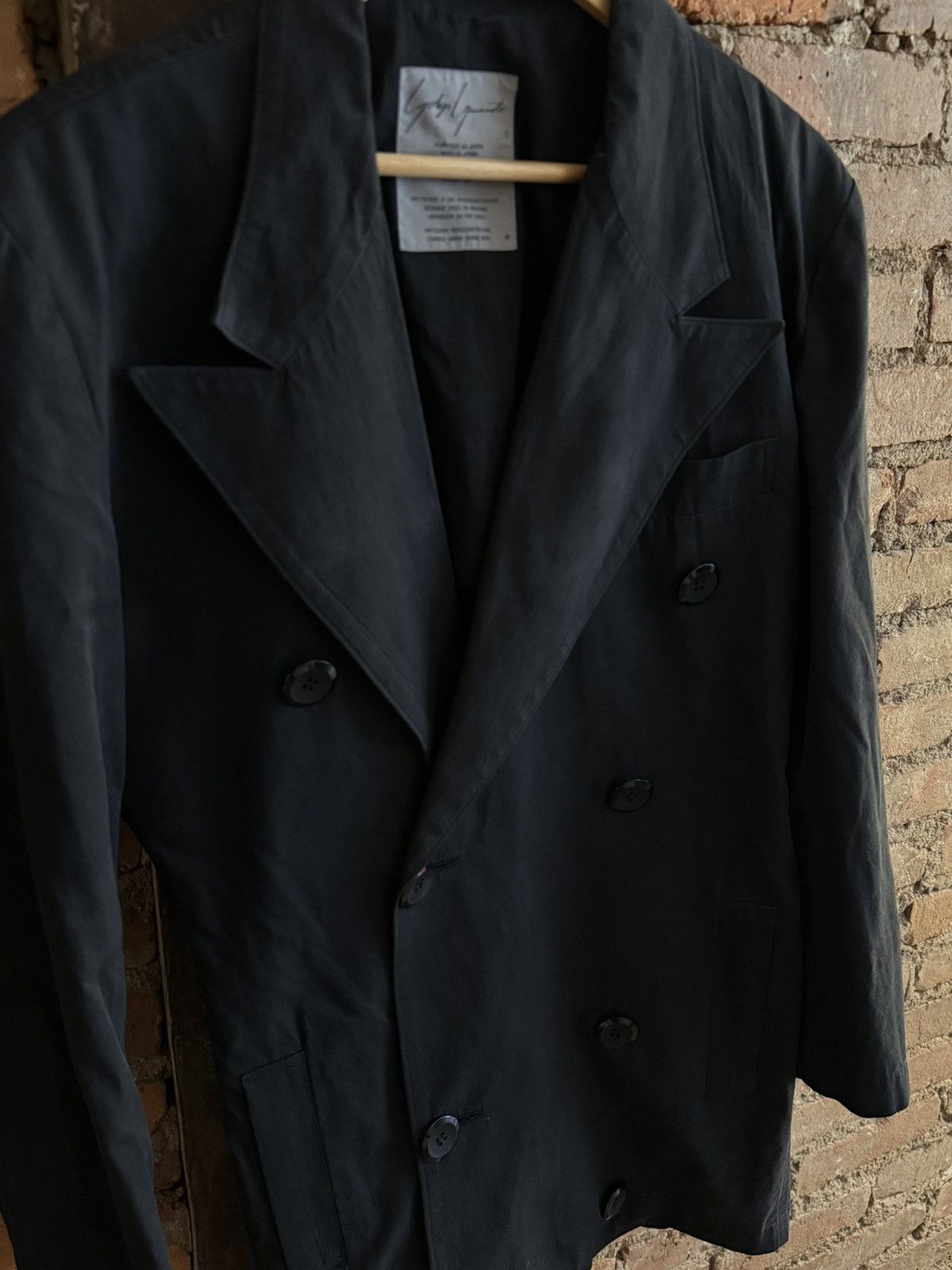 Yohji Yamamoto Vintage Yohji Cotton Tailored Jacket Size US M / EU 48-50 / 2 - 2 Thumbnail