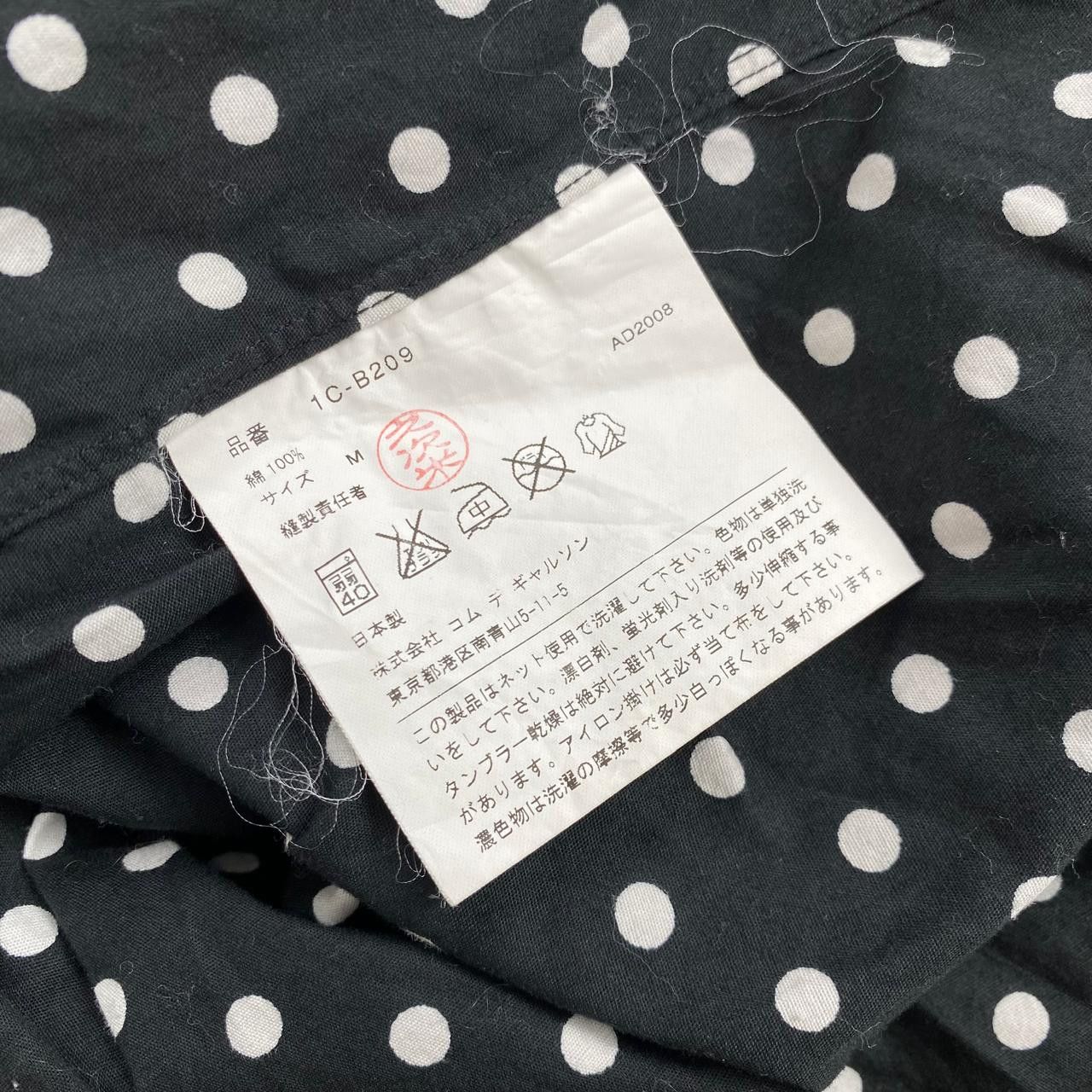 Black Comme des Garcons Polkadot Shirt