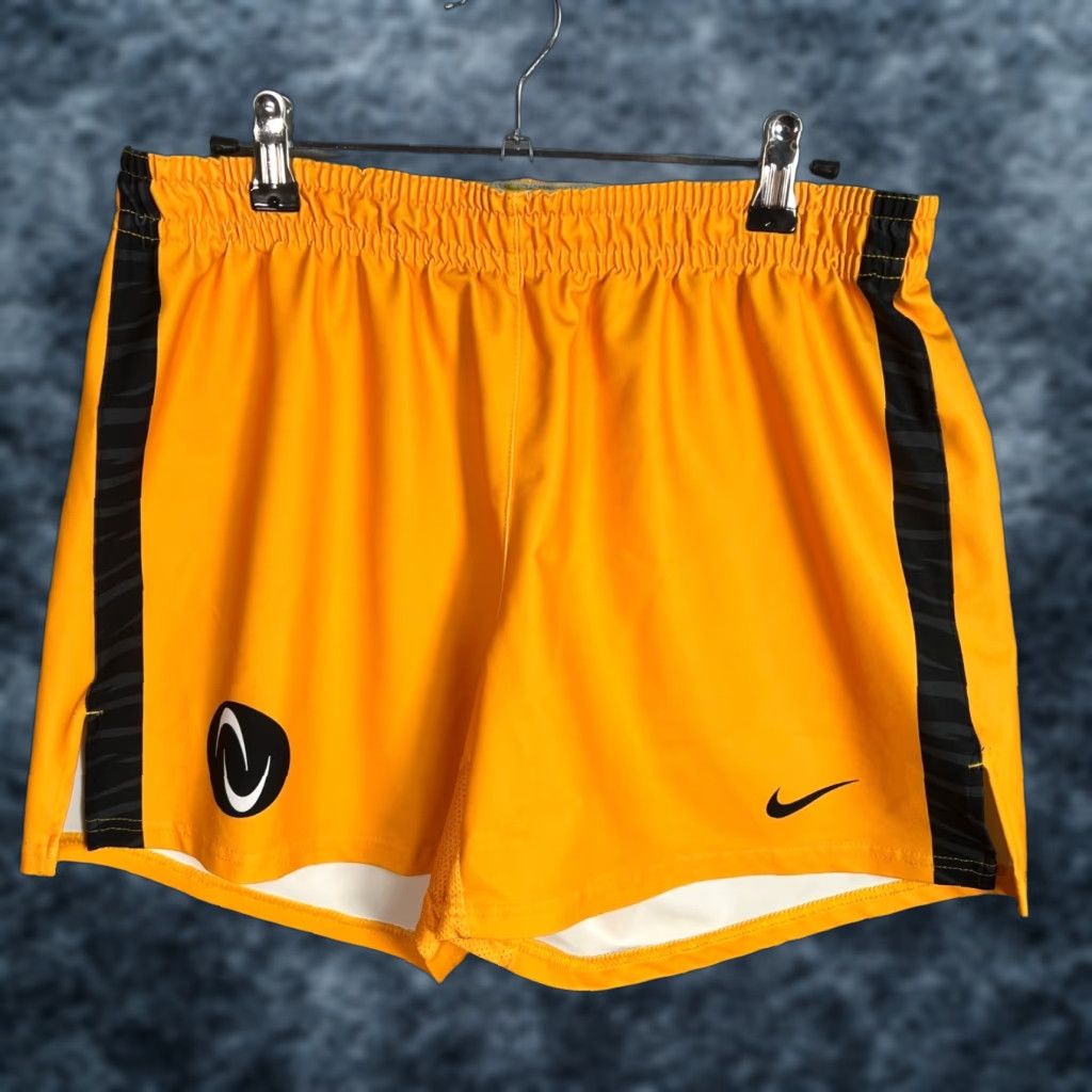 Nike Nike Dri-Fit Womens Size Large Yellow & Black Athletic Shorts Drawstring Size 36" / US 14 / IT 50 - 1 Thumbnail