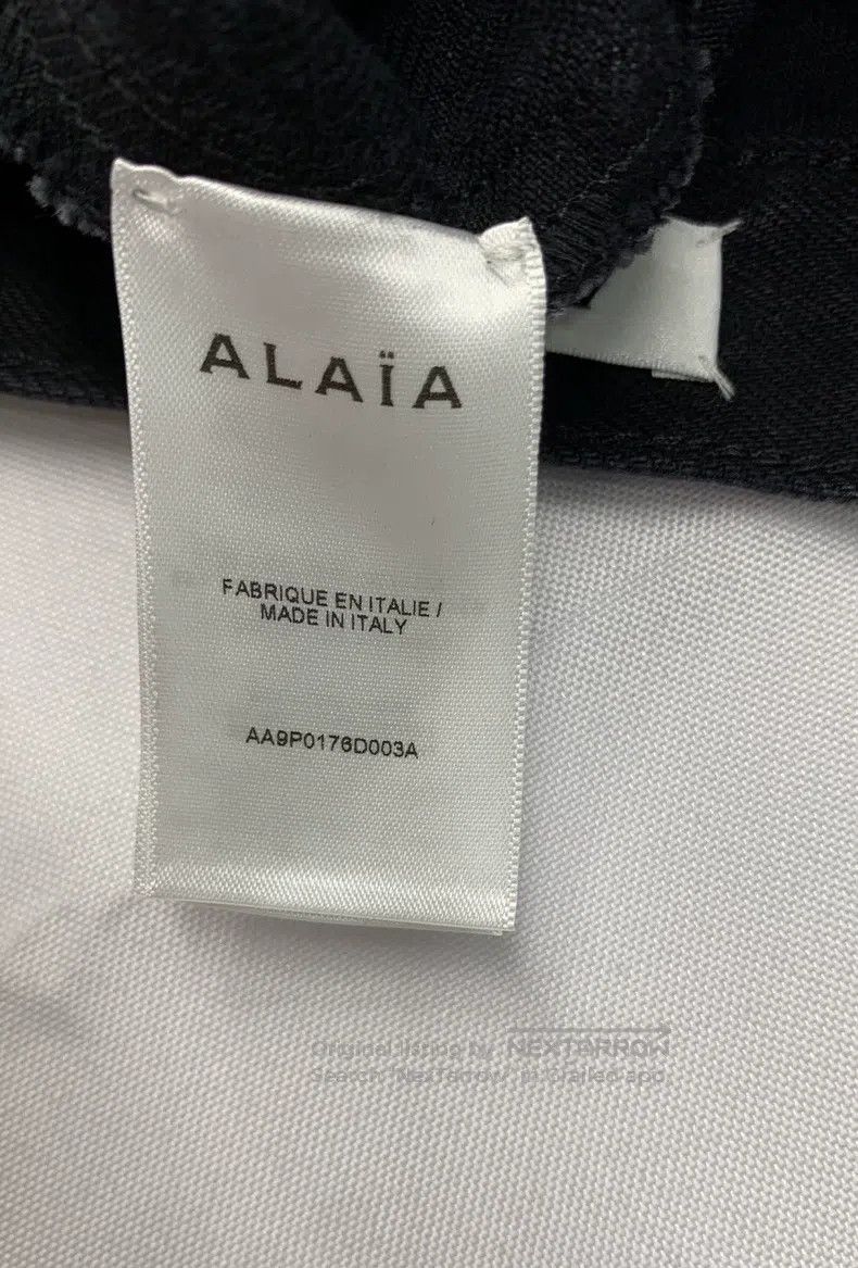 Alaia Alaia Solid Color Zipper High Waist Denim Pants, Black Size 25" / US 0 / IT 36 - 6 Thumbnail