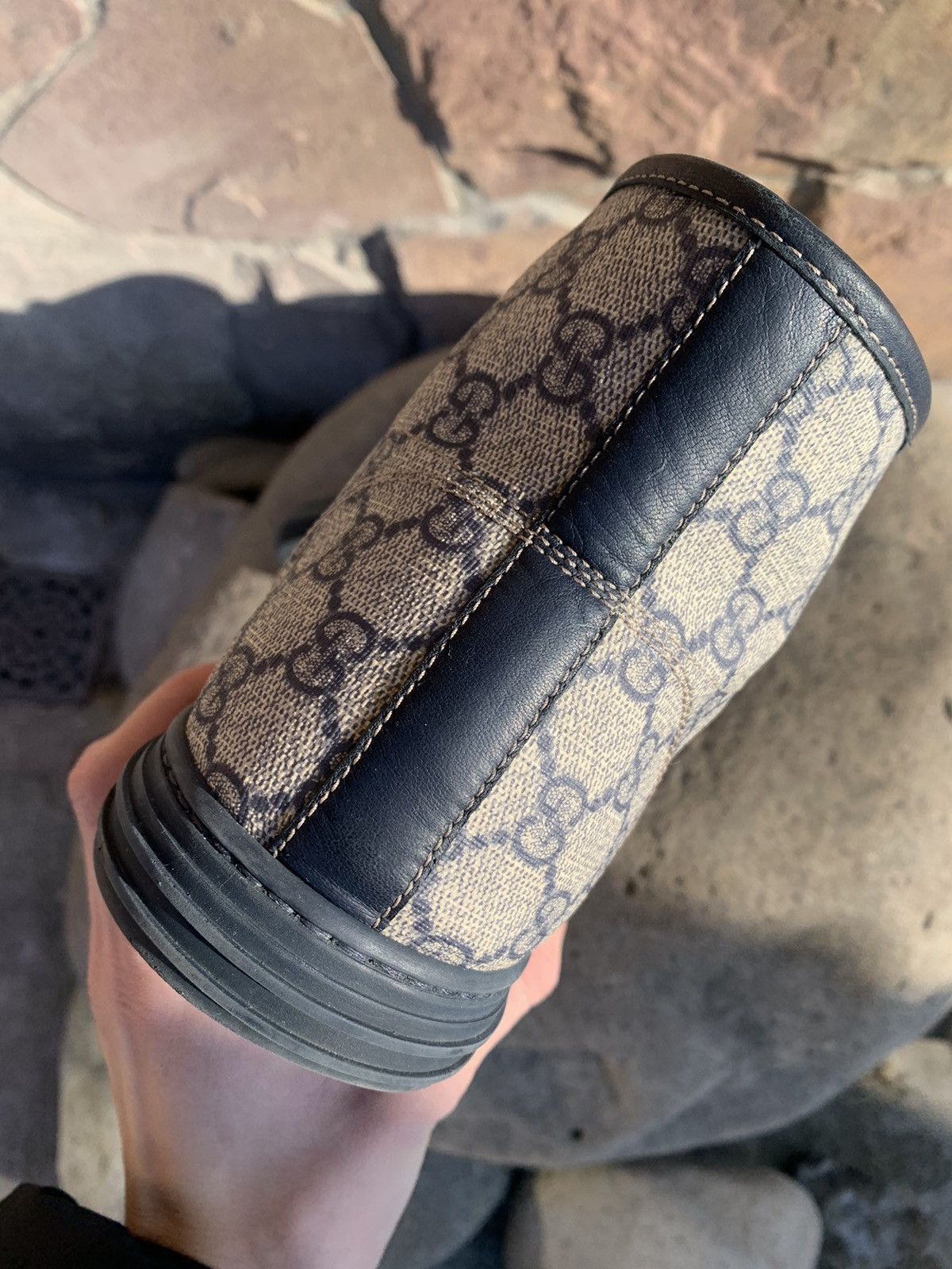 Gucci 🔥GUCCI MONOGRAM HIGHT TOP SNEAKERS Size US 9.5 / EU 42-43 - 8 Thumbnail
