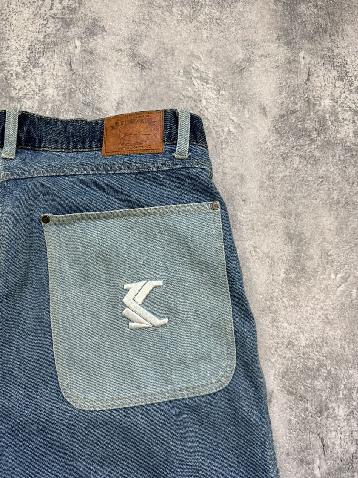 Karl Kani × Vintage KARL KANI JEANS DENIM SHORTS Size US 34 / EU 50 - 3 Thumbnail
